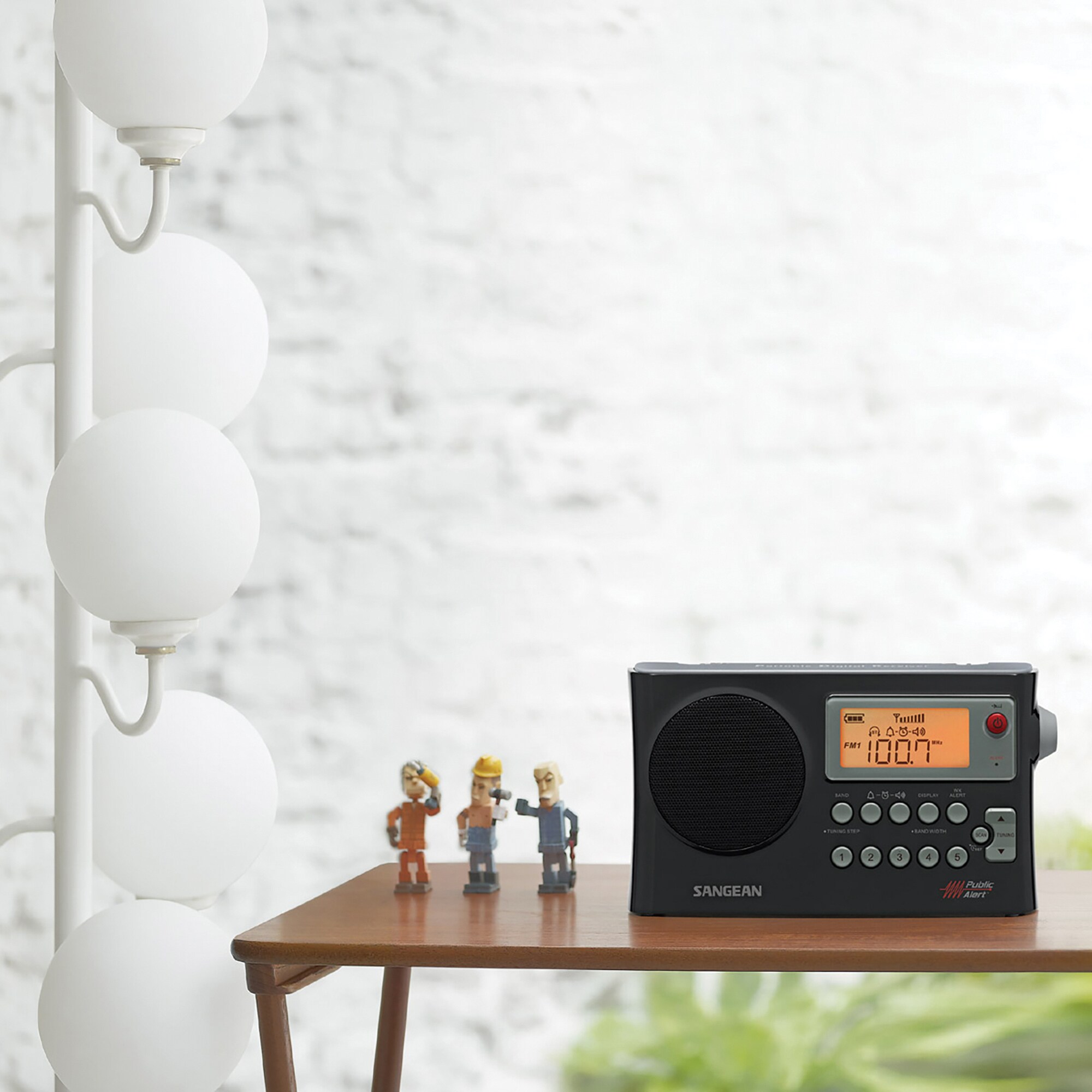 Radio meteorológica AM/FM con reloj Sangean PR-D4W