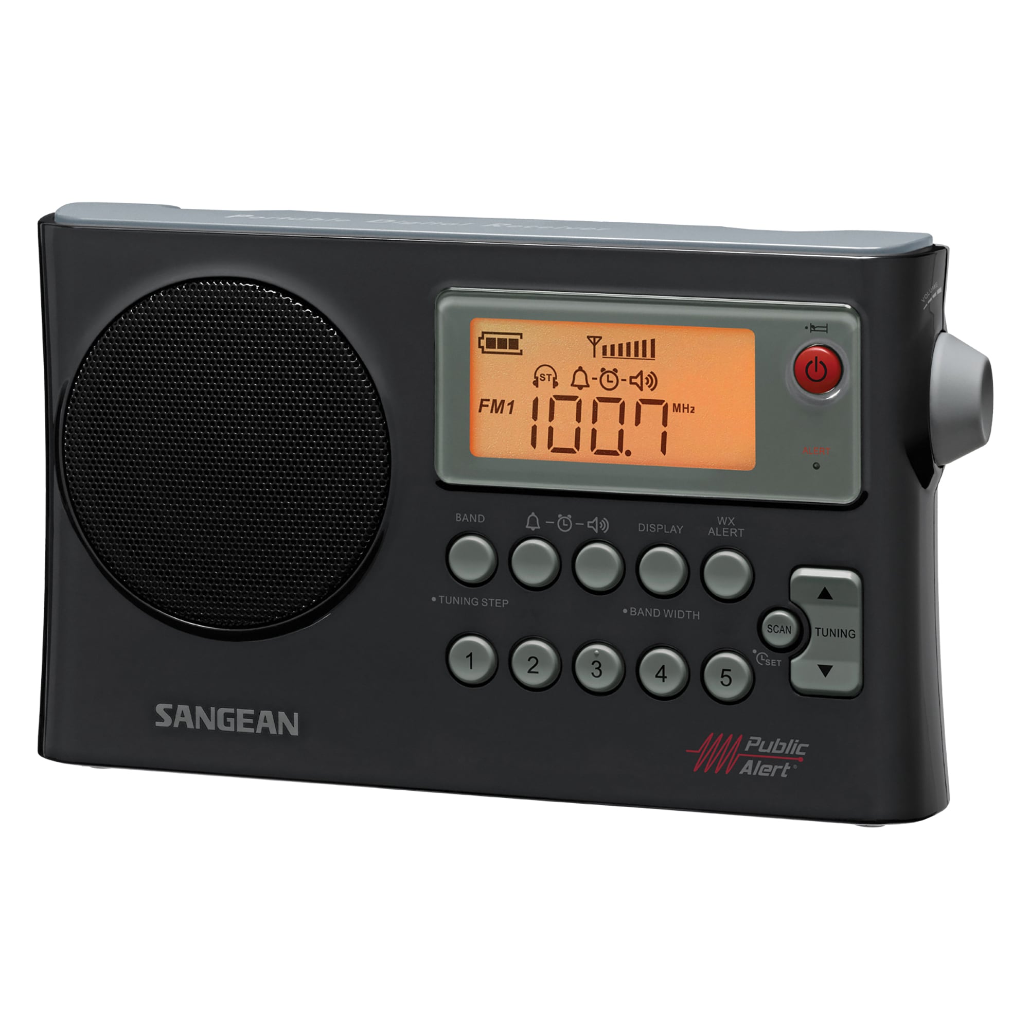 Radio meteorológica AM/FM con reloj Sangean PR-D4W