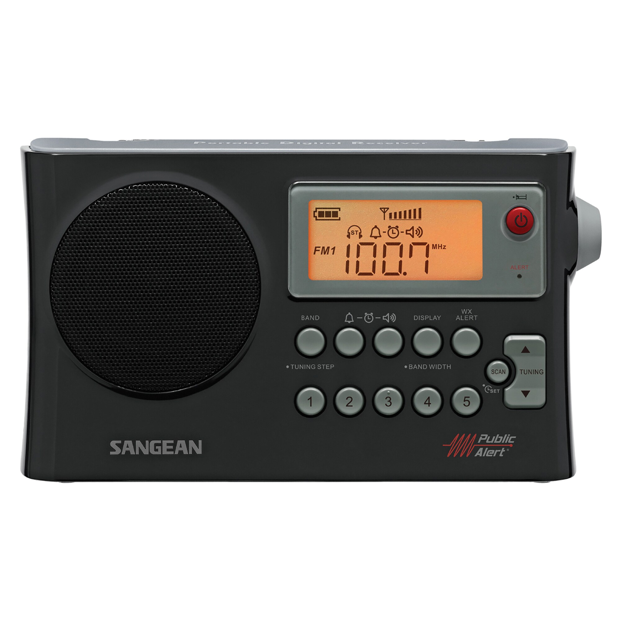 Radio meteorológica AM/FM con reloj Sangean PR-D4W