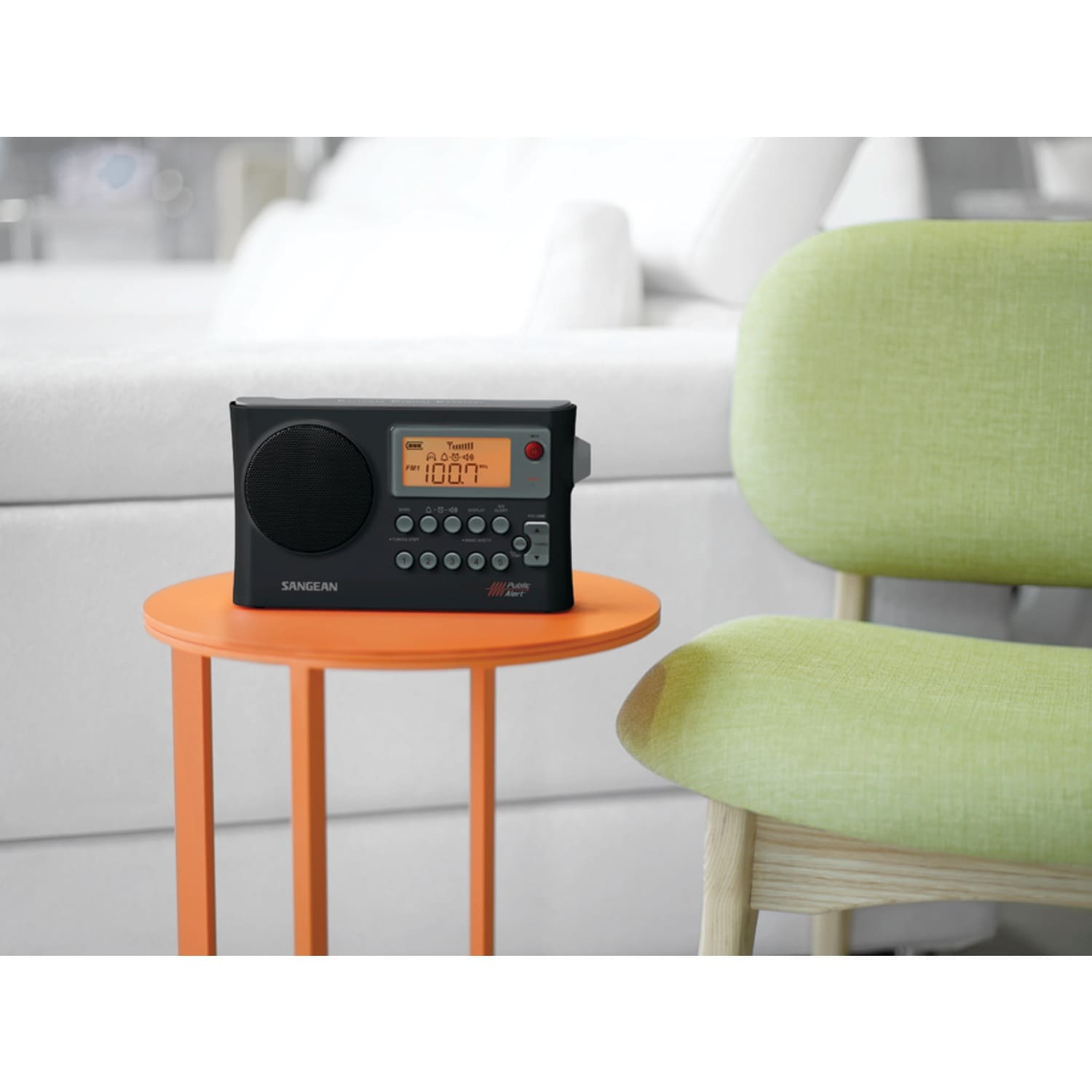 Radio meteorológica AM/FM con reloj Sangean PR-D4W