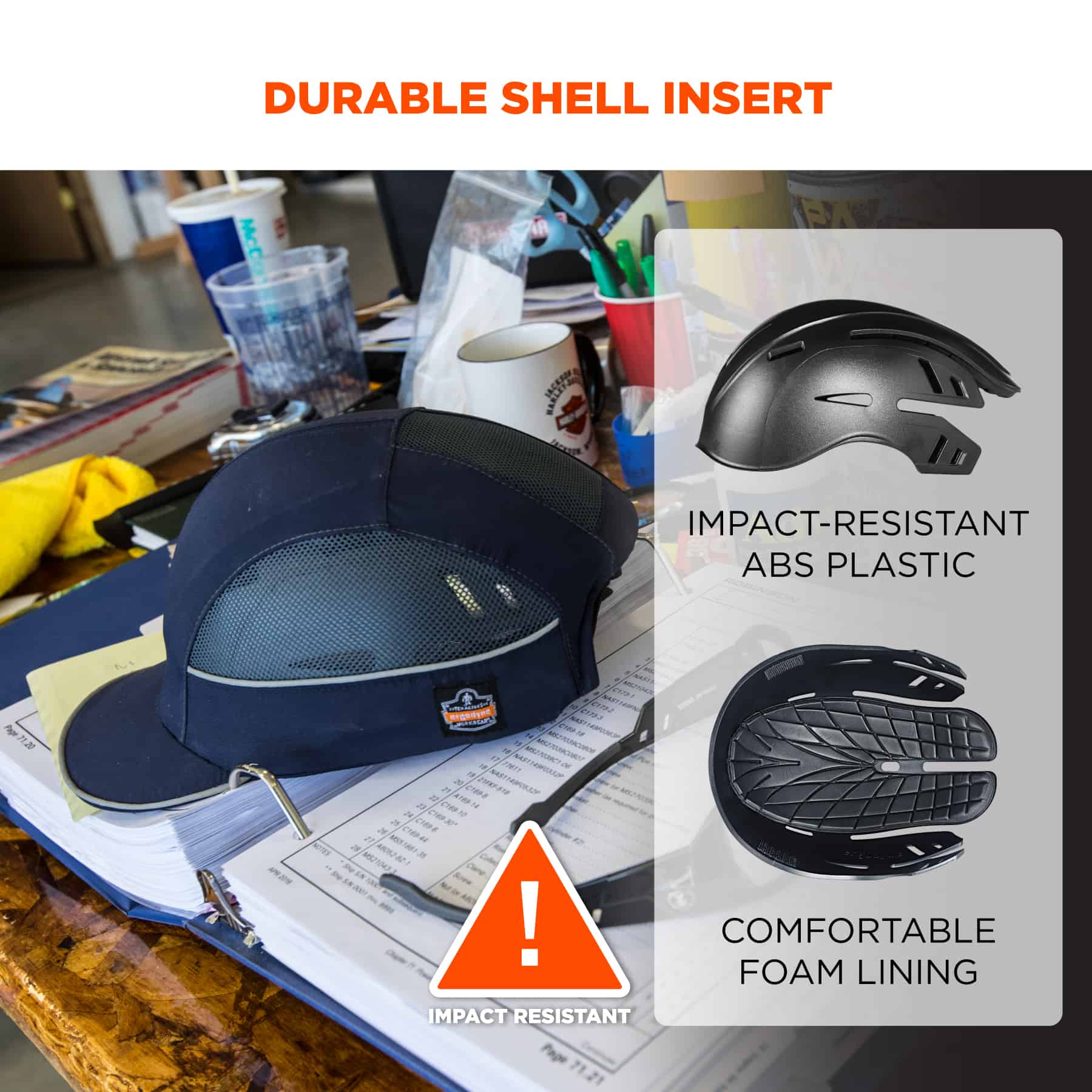 Casco de seguridad azul Ergodyne 23375