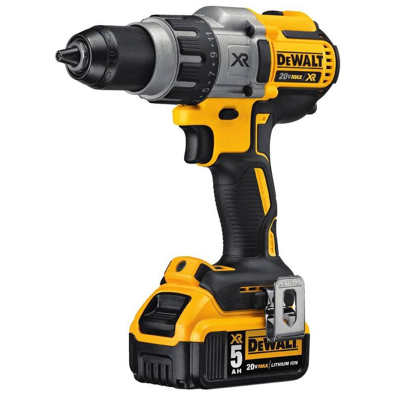 Kit de taladro martillo inalámbrico sin escobillas DEWALT 20V MAX XR de 3 velocidades de 1/2 pulg. y aspiradora portátil húmedo/seco de 1/2 gal. de 20V (solo herramientas) - DCD996P2WDCV517
