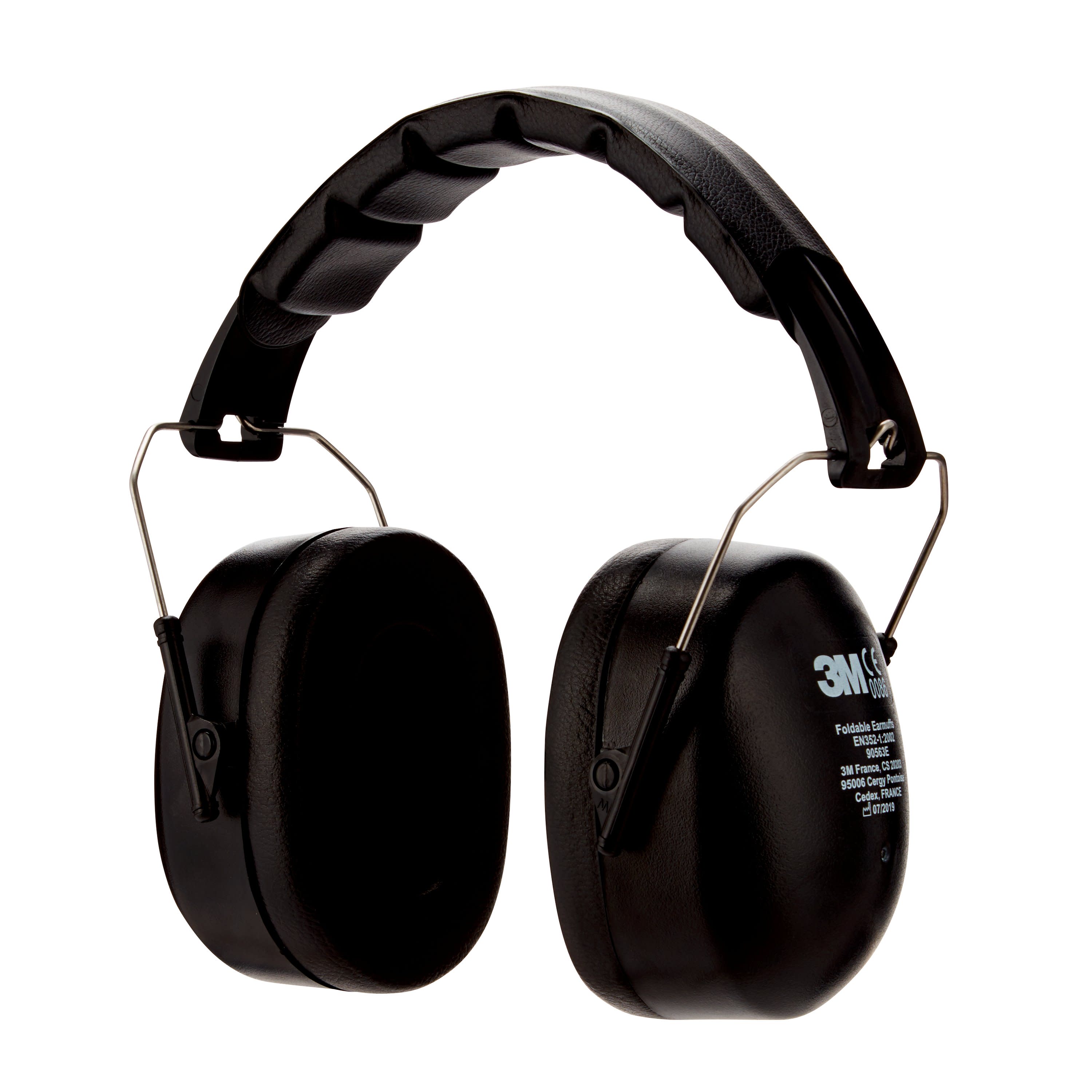 Protectores auditivos plegables reutilizables 3M con reducción de ruido de 25 dB y sin cables