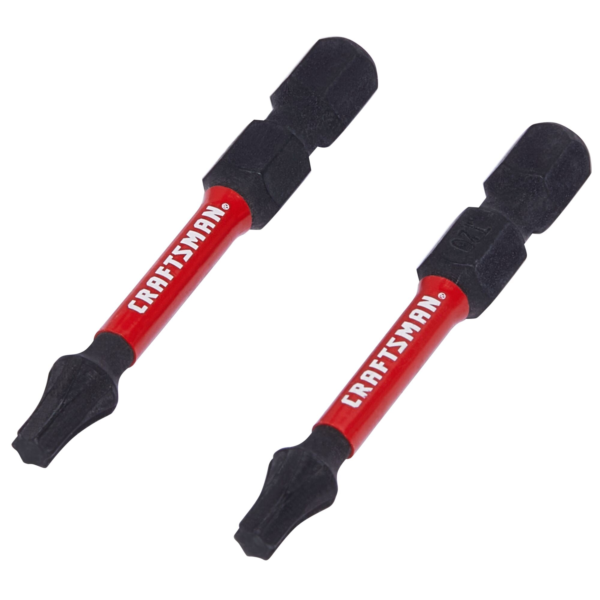 Punta de destornillador de impacto Torx de 1/4 pulgadas x 2 pulgadas de calidad resistente al impacto CRAFTSMAN 2 piezas CMAF32T202