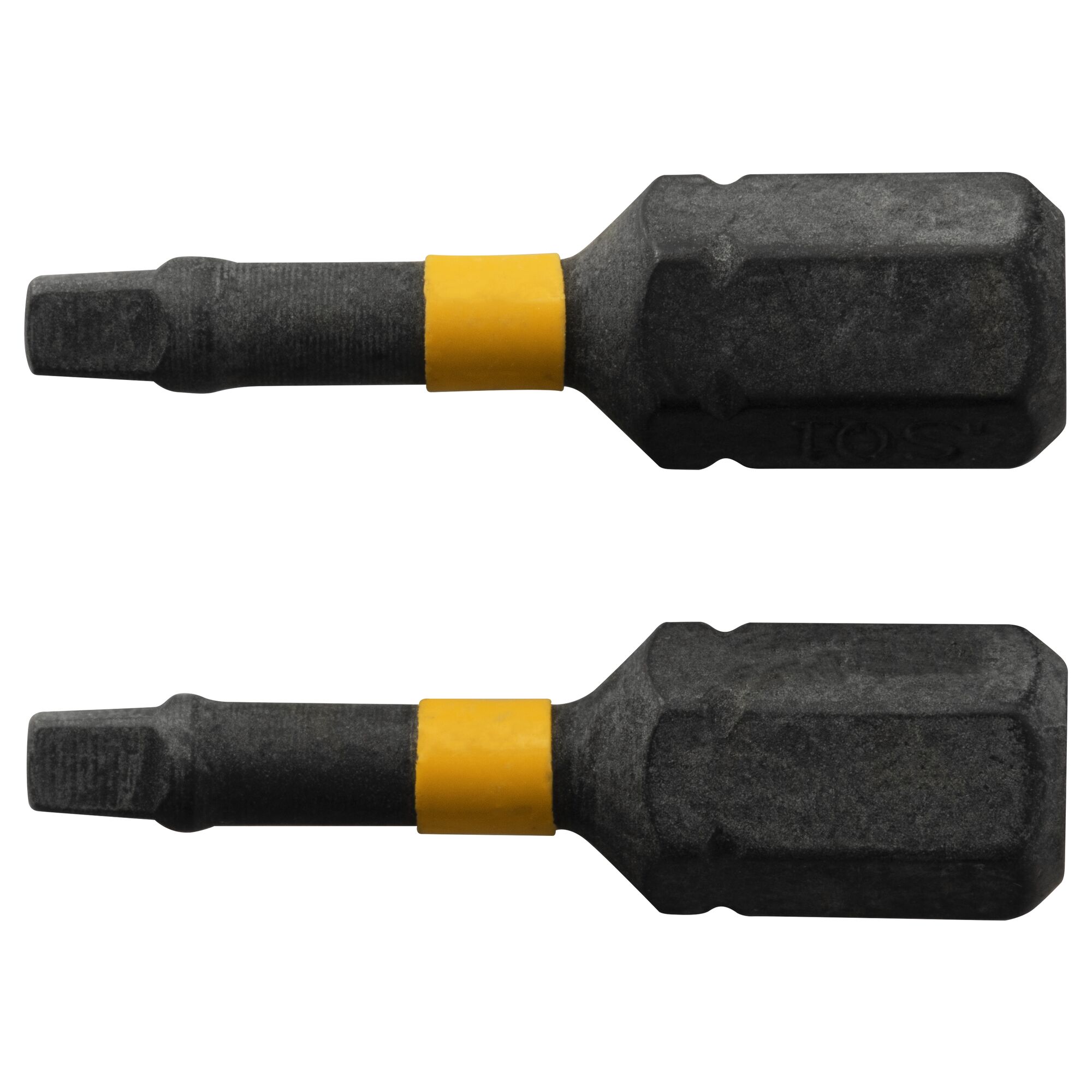 Punta de destornillador de impacto DEWALT FlexTorq 1/4 pulg. x 1 pulg. cuadrada/Robertson 2 piezas DWA1SQ1IR-Z