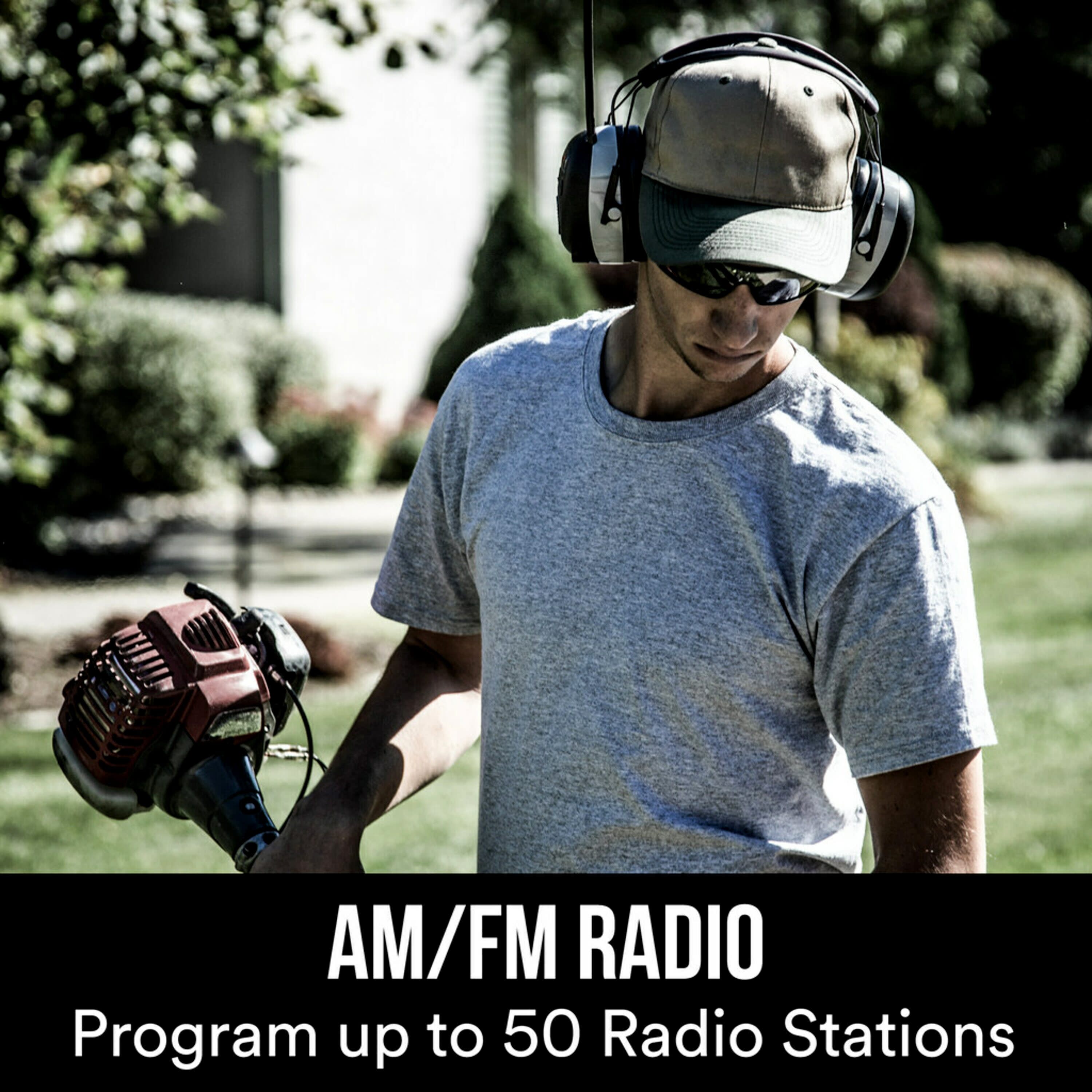 Protectores auditivos WorkTunes Connect + AM/FM de 3M con radio AM/FM y compatibilidad Bluetooth, reducción de ruido de 24 dB, reutilizables