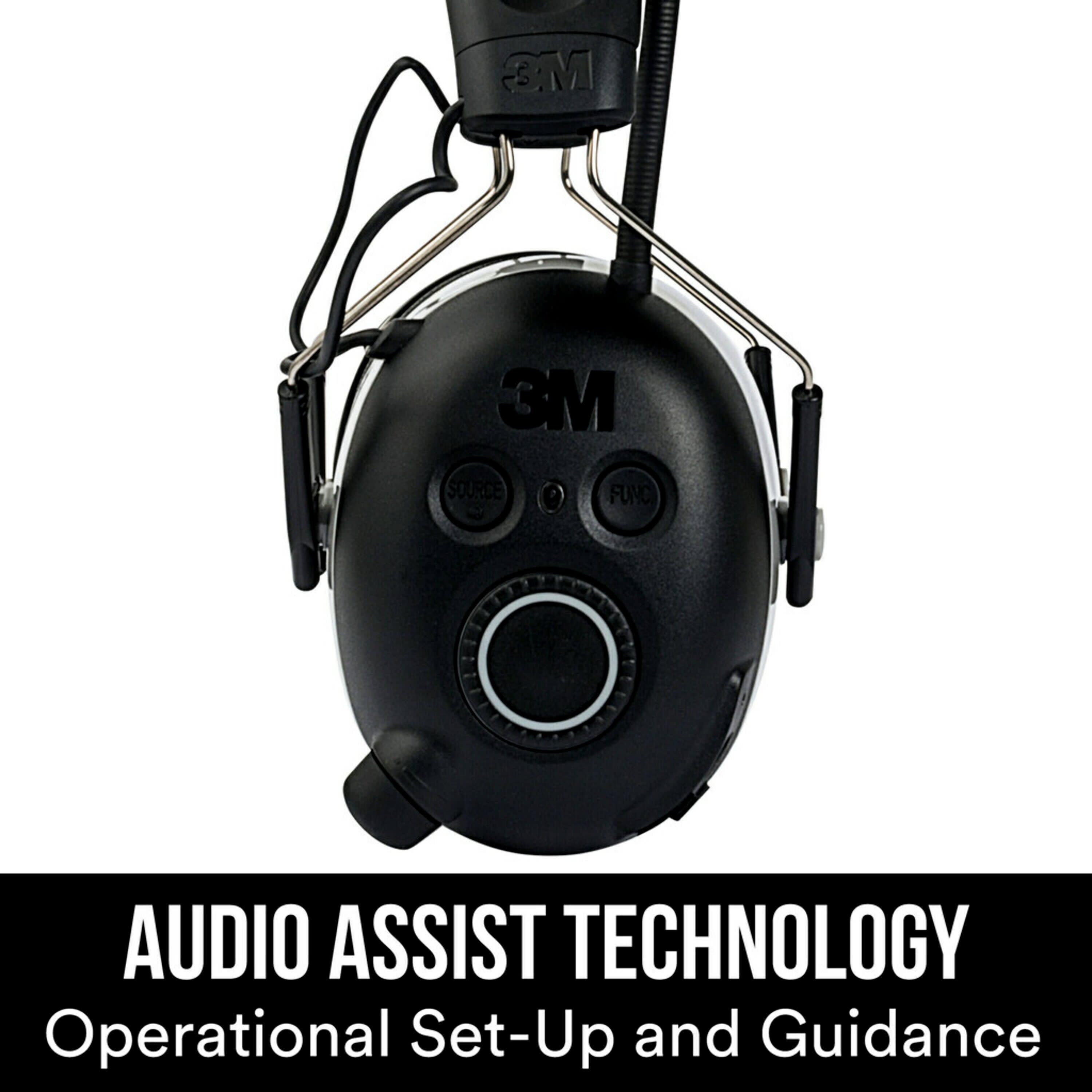 Protectores auditivos WorkTunes Connect + AM/FM de 3M con radio AM/FM y compatibilidad Bluetooth, reducción de ruido de 24 dB, reutilizables
