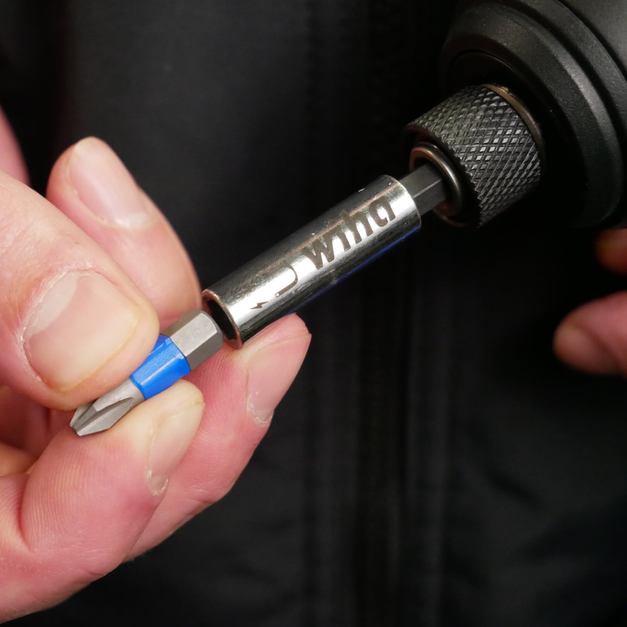Juego de 8 puntas para destornillador de impacto Wiha TerminatorBlue 1 pulgada Philips/Cuadrada/Torx 70098