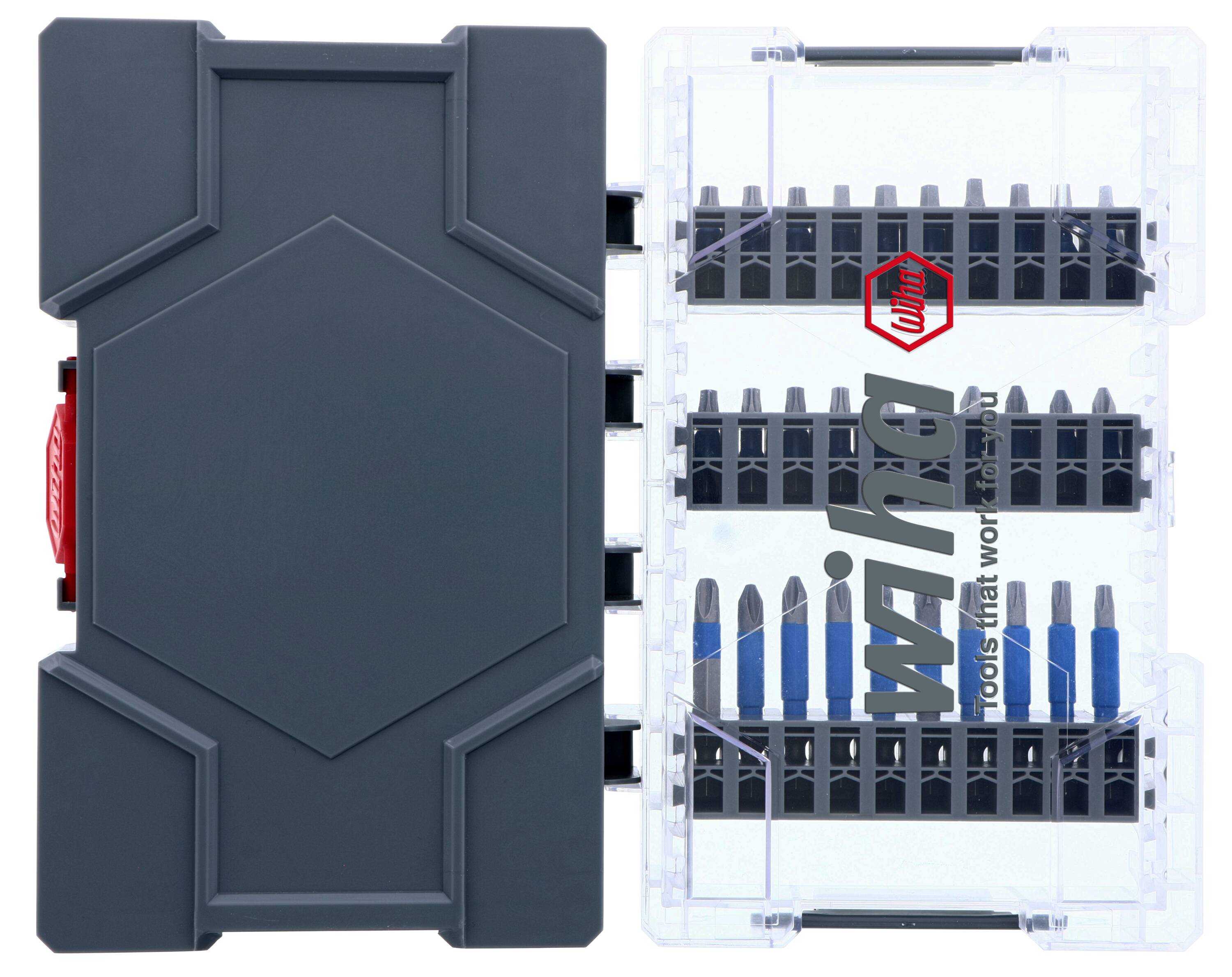 Juego de puntas de destornillador de impacto Wiha de 1/4 pulgadas x 1 pulgada, 40 piezas 70297