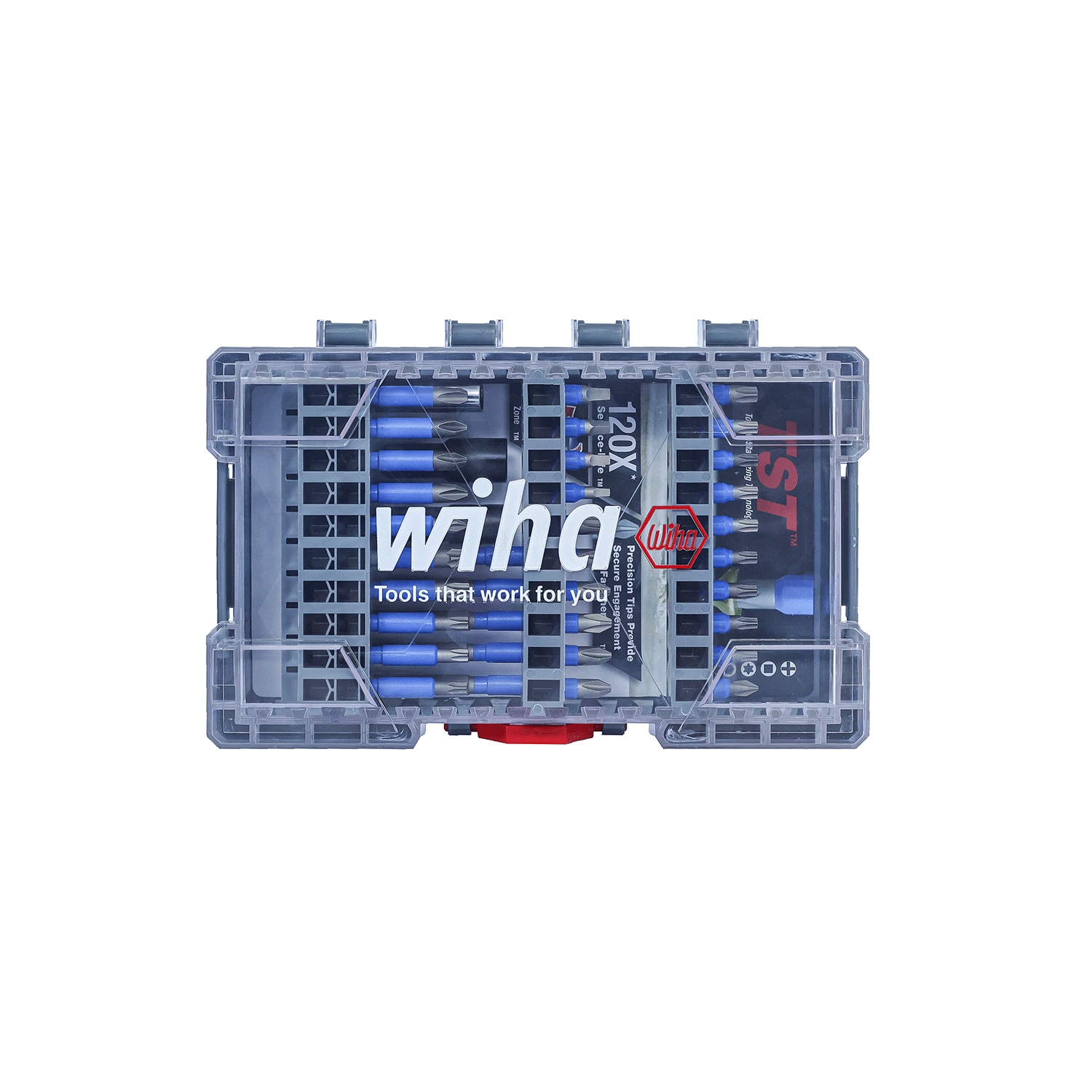 Juego de puntas de destornillador de impacto Wiha de 1/4 pulgadas x 1 pulgada, 40 piezas 70297