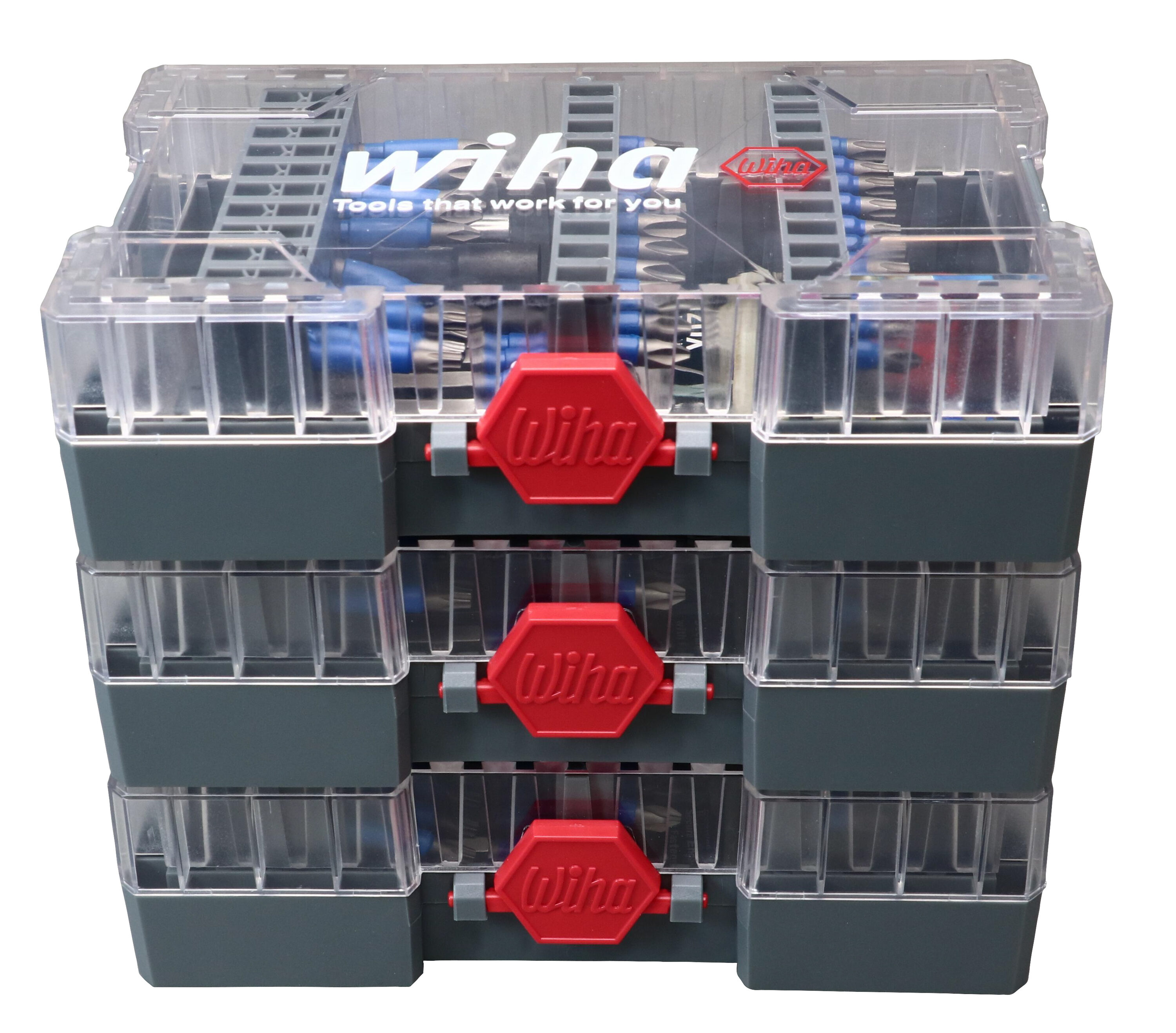 Juego de puntas de destornillador de impacto Wiha de 1/4 pulgadas x 1 pulgada, 40 piezas 70297