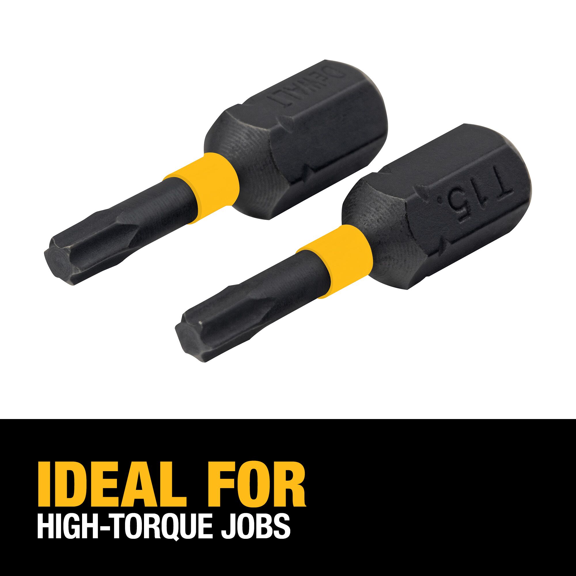 Punta de impacto Torx DEWALT FlexTorq de 1/4 pulgadas x 1 pulgada, juego de 2 piezas DWA1TX15IR2-Z