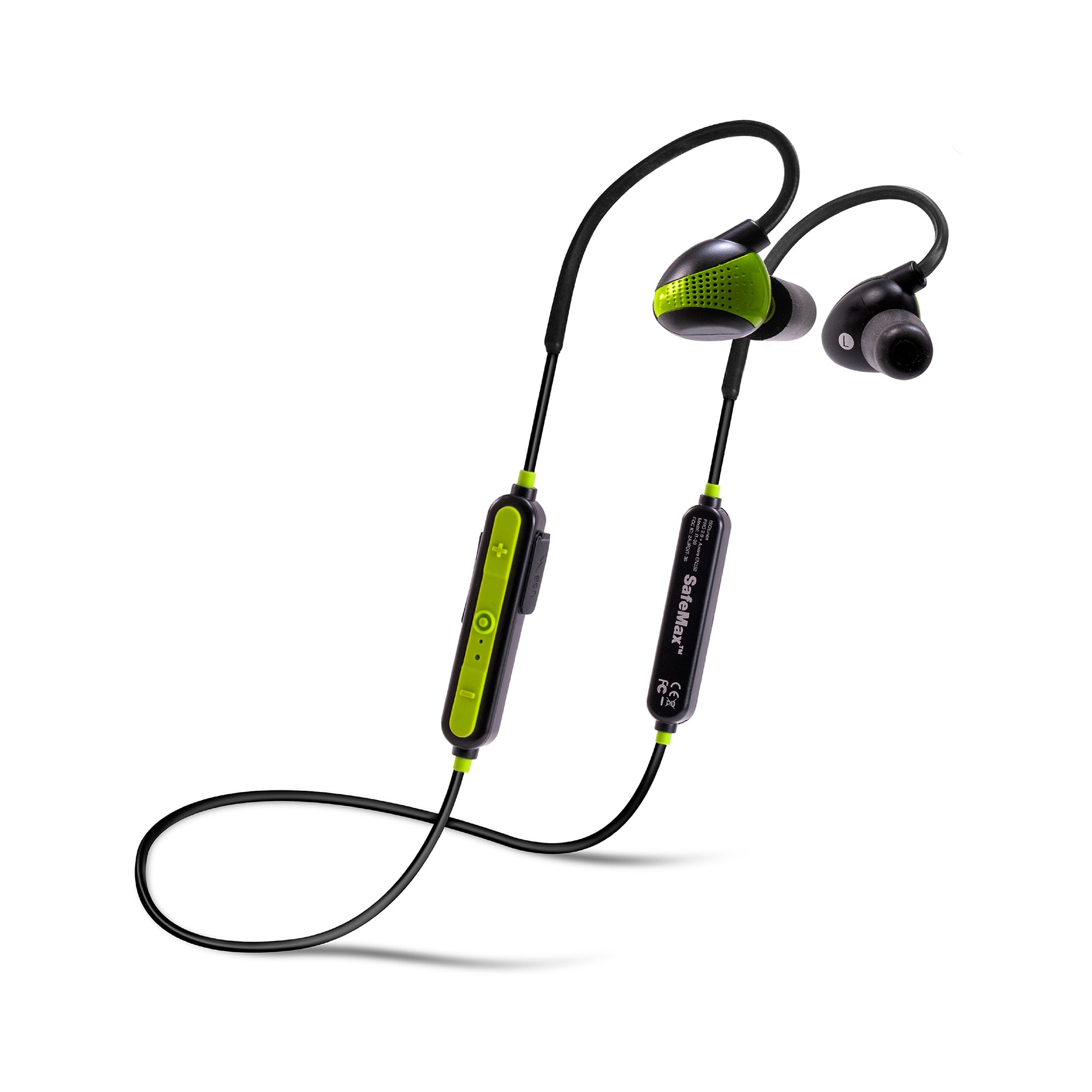 Auriculares de protección auditiva inalámbricos reutilizables con conciencia ISOtunes PRO, compatible con Bluetooth, con clasificación de reducción de ruido de 26 dB.