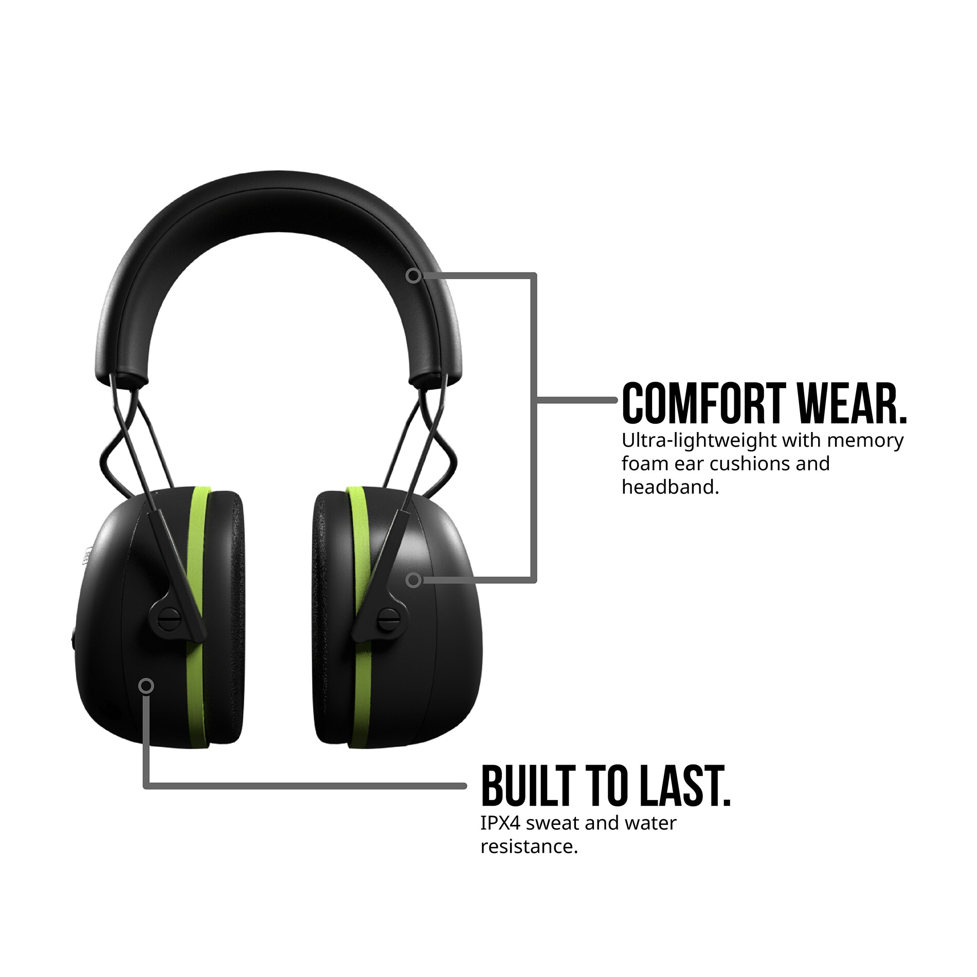 Protectores auditivos inalámbricos reutilizables ISOtunes Air Defender con compatibilidad Bluetooth y reducción de ruido de 24 dB.