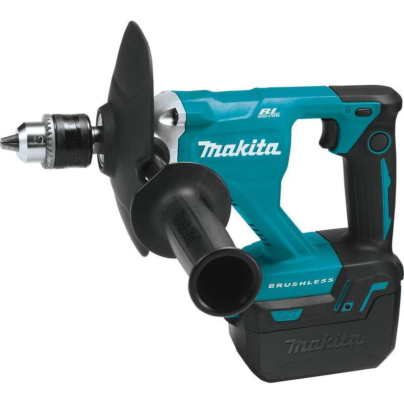 Kit de mezclador inalámbrico Makita 1/2 in. 18V 5.0 Ah LXT de iones de litio sin escobillas - XTU02T