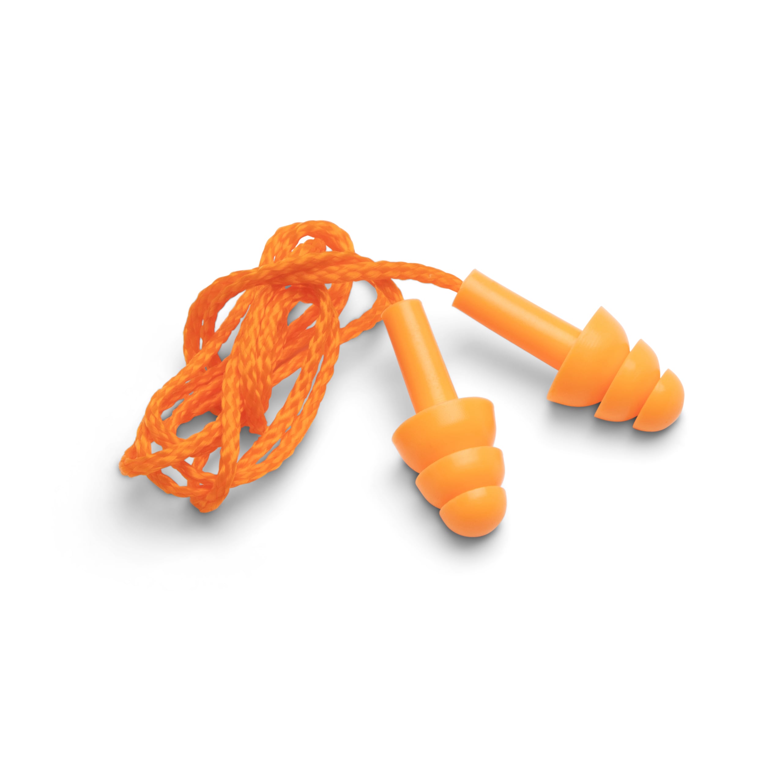 Tapones para los oídos con protección auditiva con cable, paquete de 10, NRR26dB, SNR32dB. STFH0304SC de reducción de ruido en decibelios.