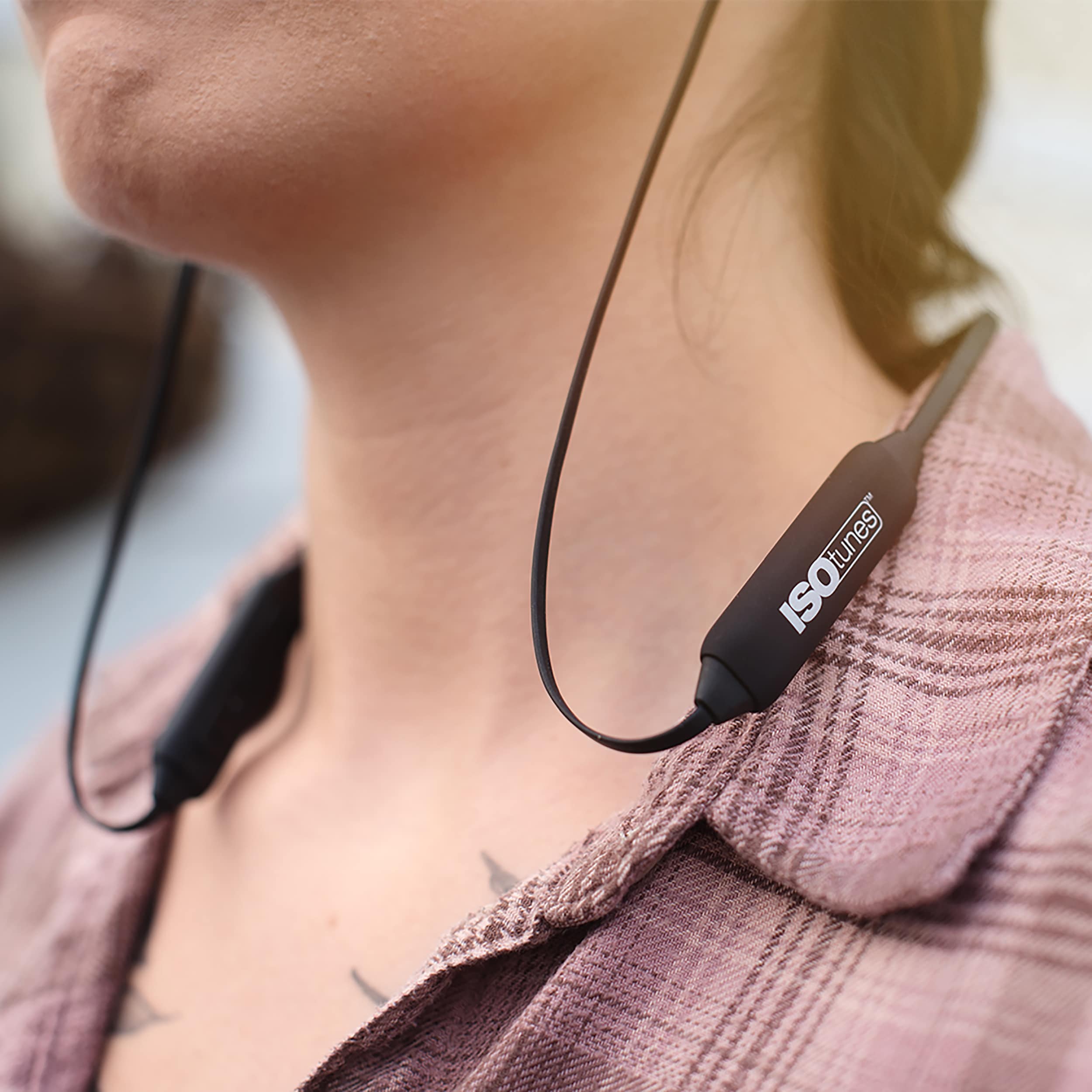 Auriculares Protectores Inalámbricos Reutilizables ISOtunes con Bluetooth, Reducción de Ruido 27 dB