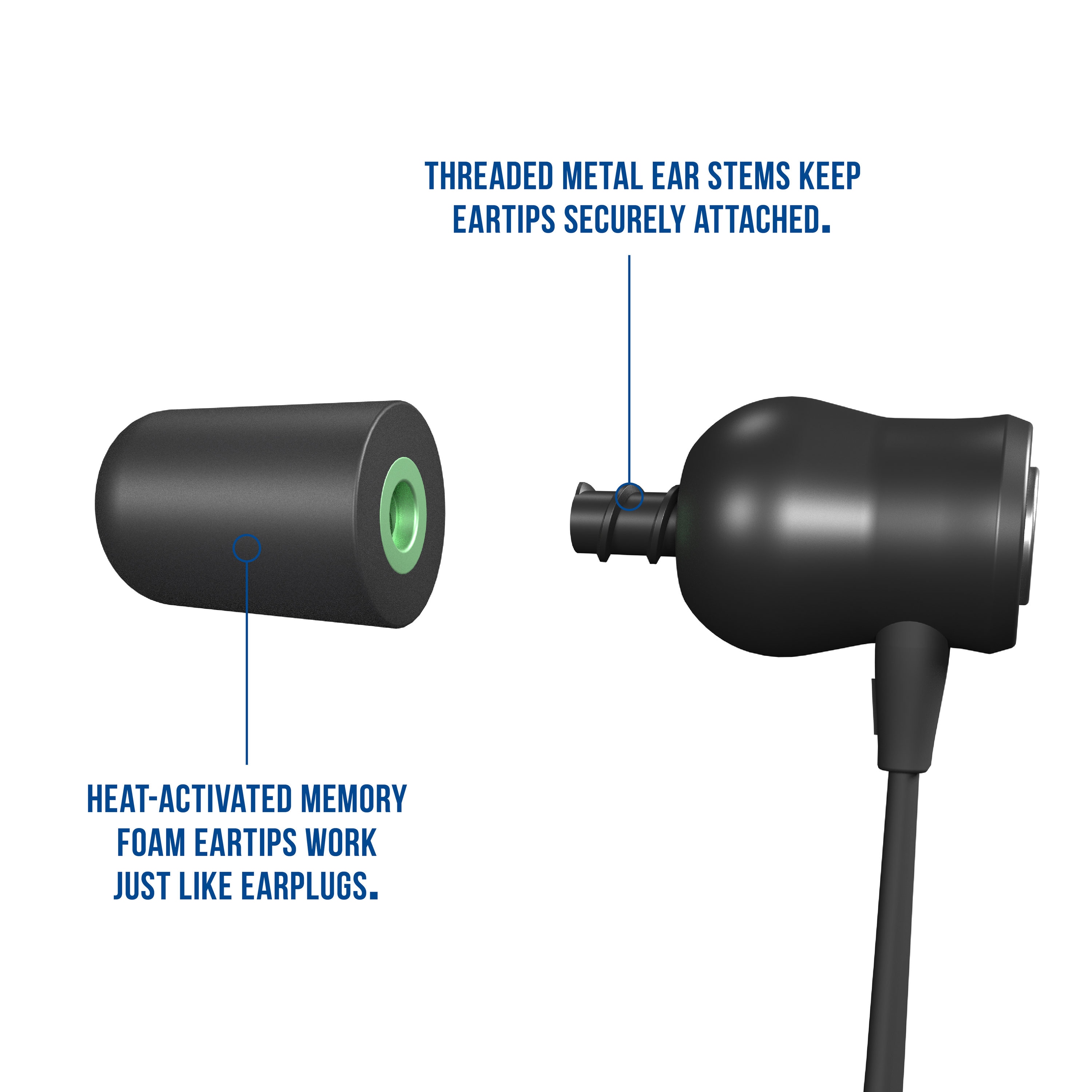 Auriculares Protectores Inalámbricos Reutilizables ISOtunes con Bluetooth, Reducción de Ruido 27 dB