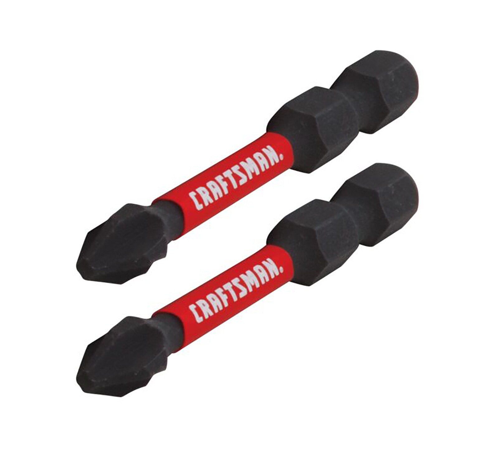 Punta de destornillador de impacto Phillips de 1/4 pulgadas x 2 pulgadas con clasificación de impacto CRAFTSMAN - Juego de 2 piezas CMAF32PH22