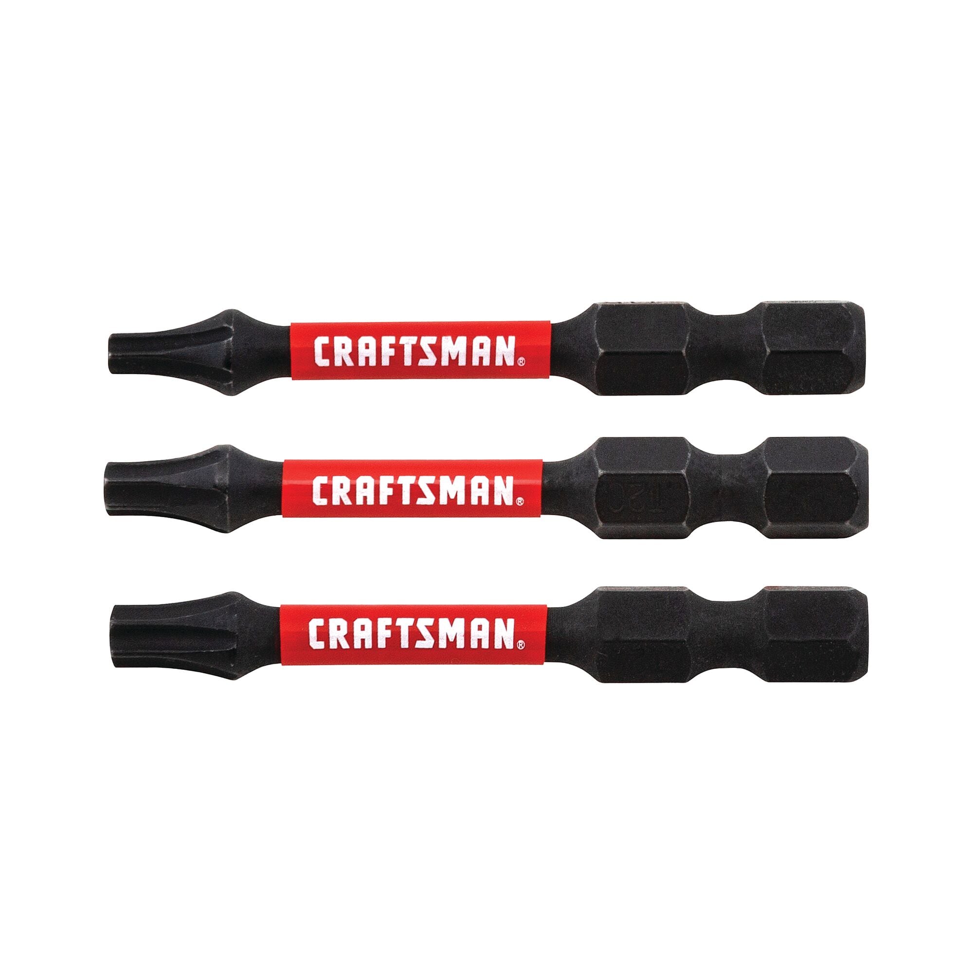 Juego de puntas para destornillador de impacto Torx de 1/4 pulgadas x 2 pulgadas con calificación de impacto de CRAFTSMAN, 3 piezas CMAF13T3