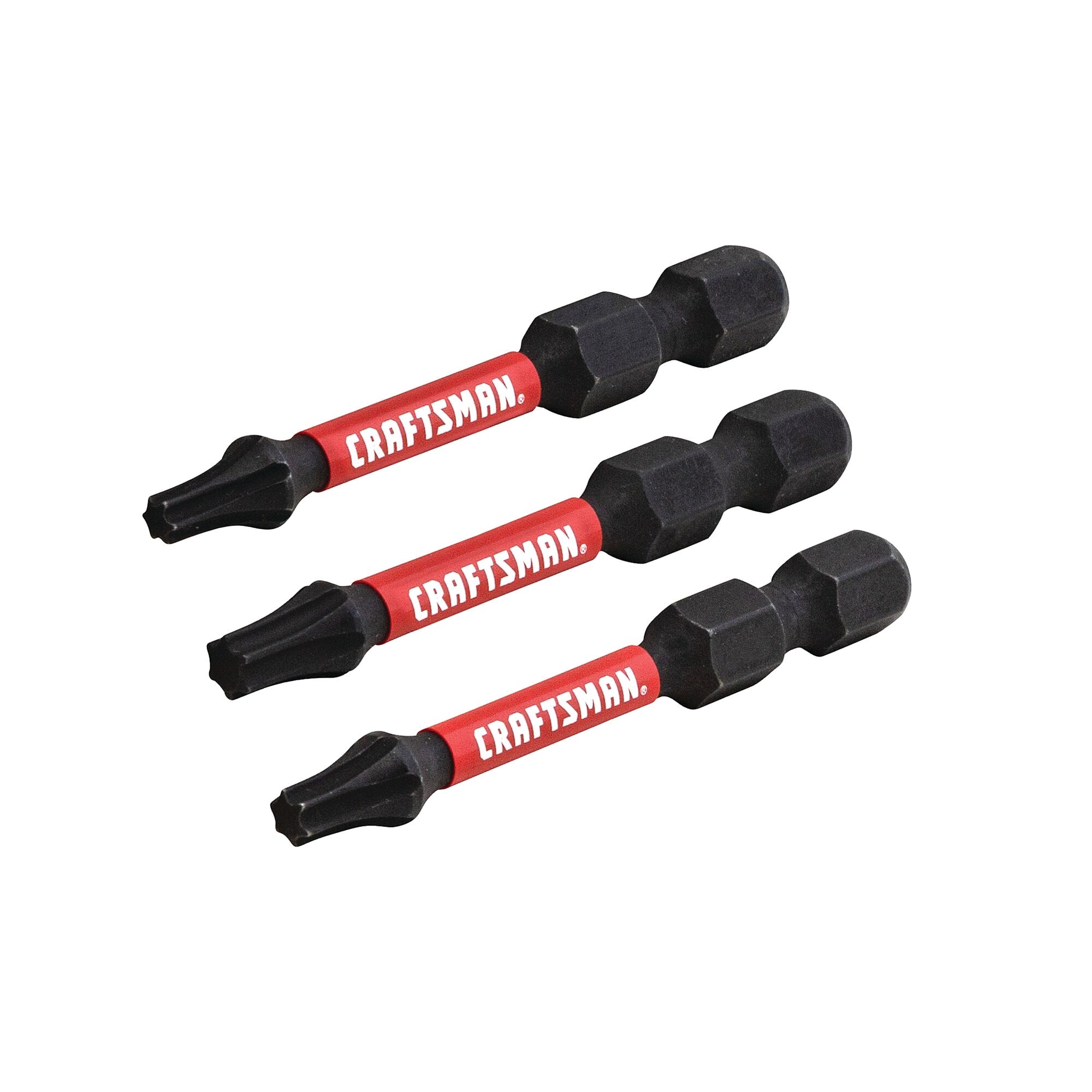 Juego de puntas para destornillador de impacto Torx de 1/4 pulgadas x 2 pulgadas con calificación de impacto de CRAFTSMAN, 3 piezas CMAF13T3