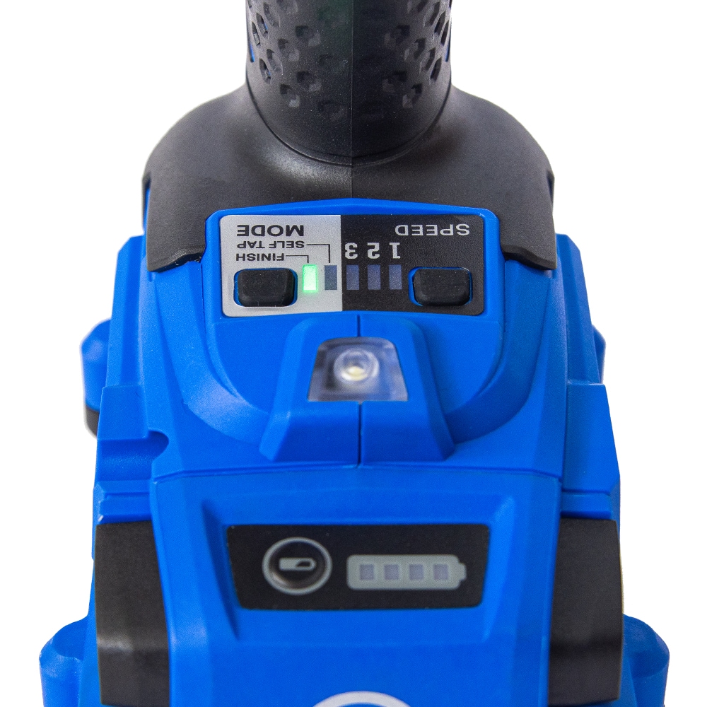 Atornillador de impacto inalámbrico Kobalt de 24 voltios y 1/4 de pulgada (incluye batería, cargador y estuche suave) KID 2024A-03