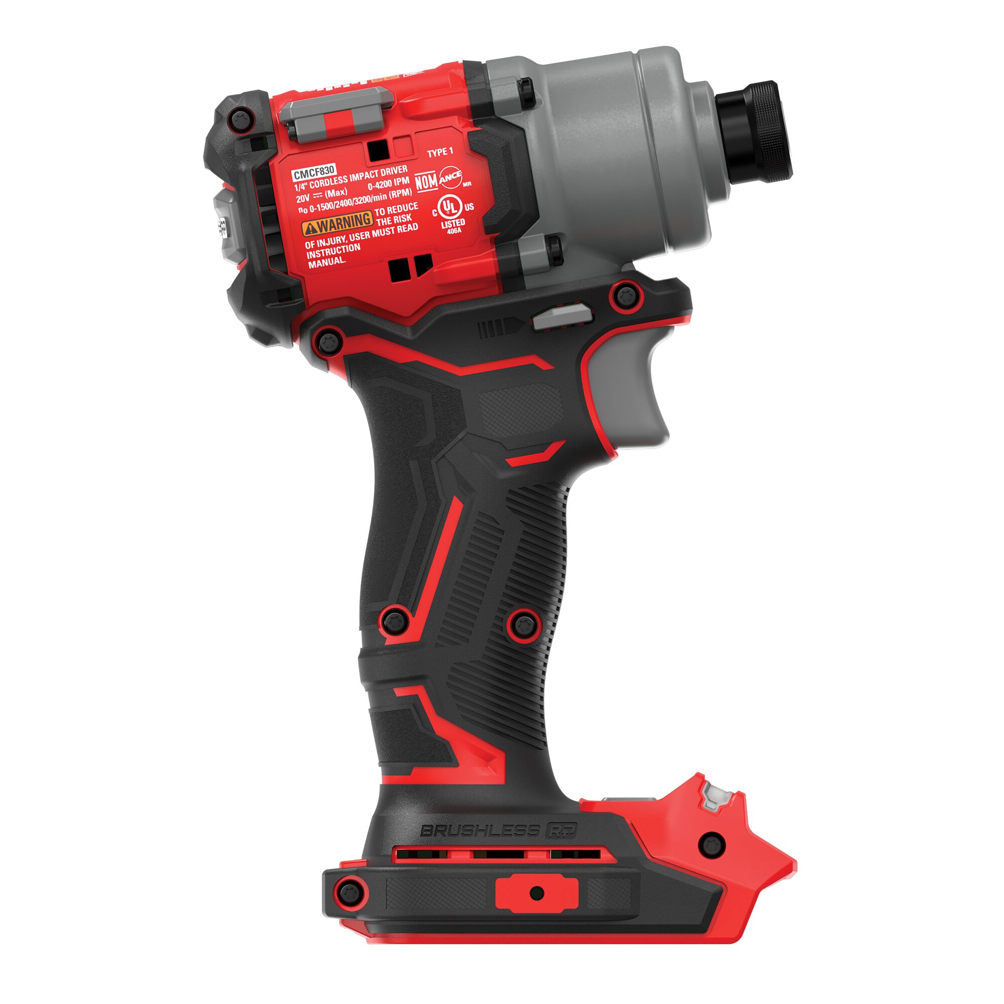 CRAFTSMAN V20 RP 20-volt max 1/4-in Inalámbrico sin escobillas de impacto (batería no incluida y cargador no incluido) CMCF830B