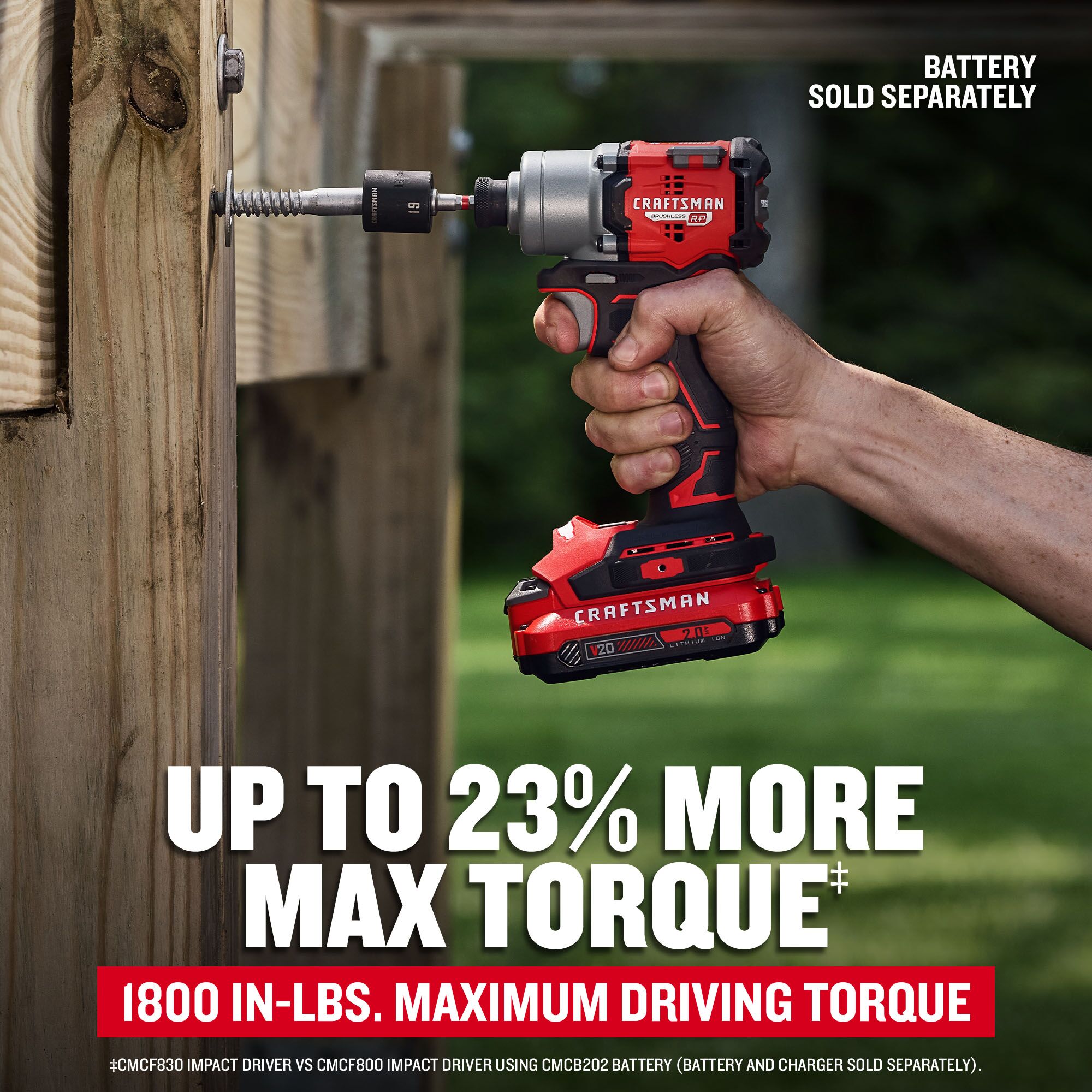 CRAFTSMAN V20 RP 20-volt max 1/4-in Inalámbrico sin escobillas de impacto (batería no incluida y cargador no incluido) CMCF830B