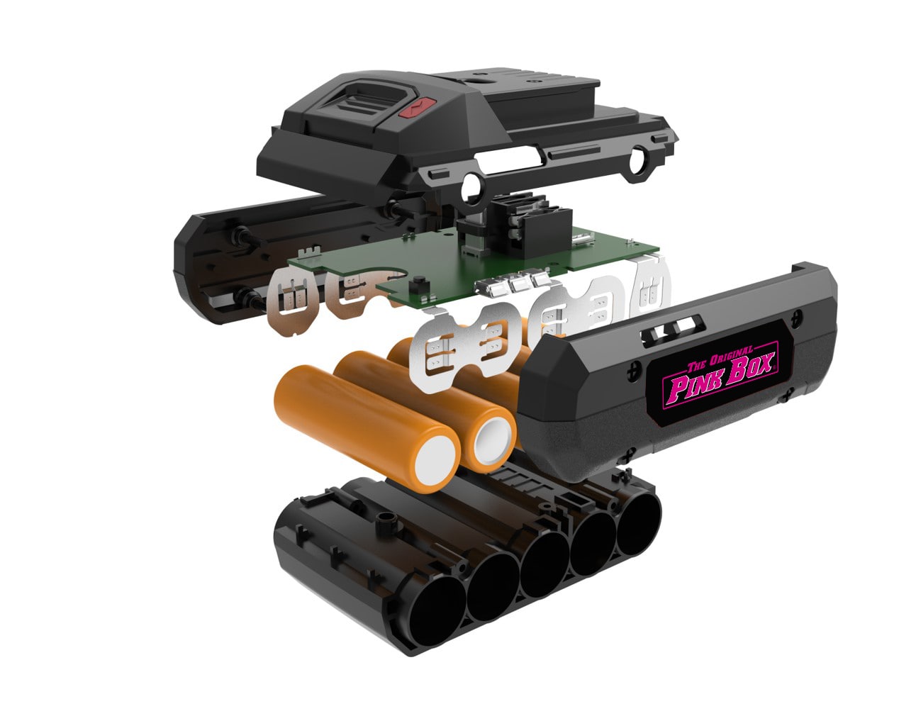 Destornillador de impacto inalámbrico sin escobillas de 1/4 pulgadas de The Original Pink Box, con batería y cargador incluidos de 20 voltios PB20VDVR-2AH-CHRGR