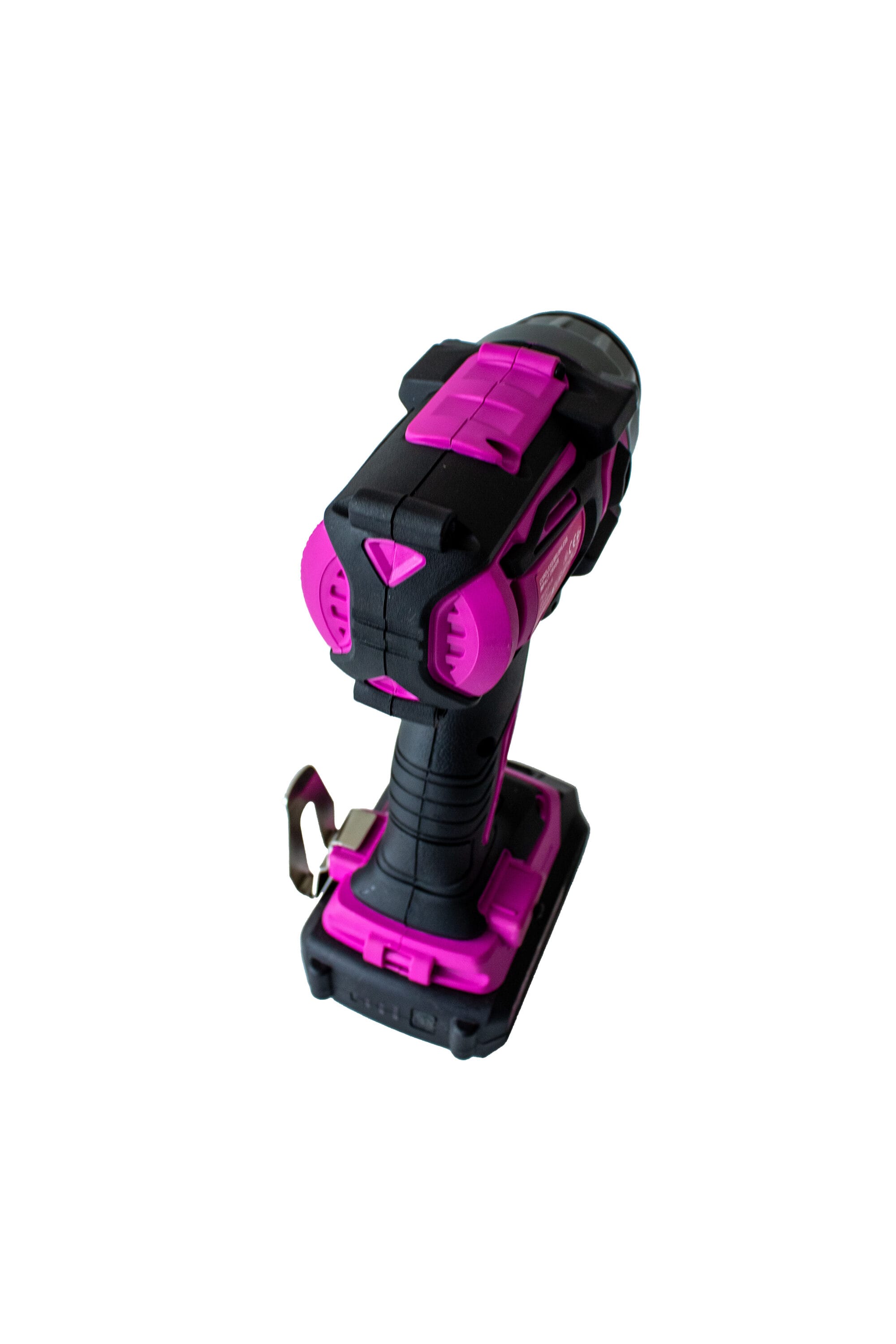 Destornillador de impacto inalámbrico sin escobillas de 1/4 pulgadas de The Original Pink Box, con batería y cargador incluidos de 20 voltios PB20VDVR-2AH-CHRGR