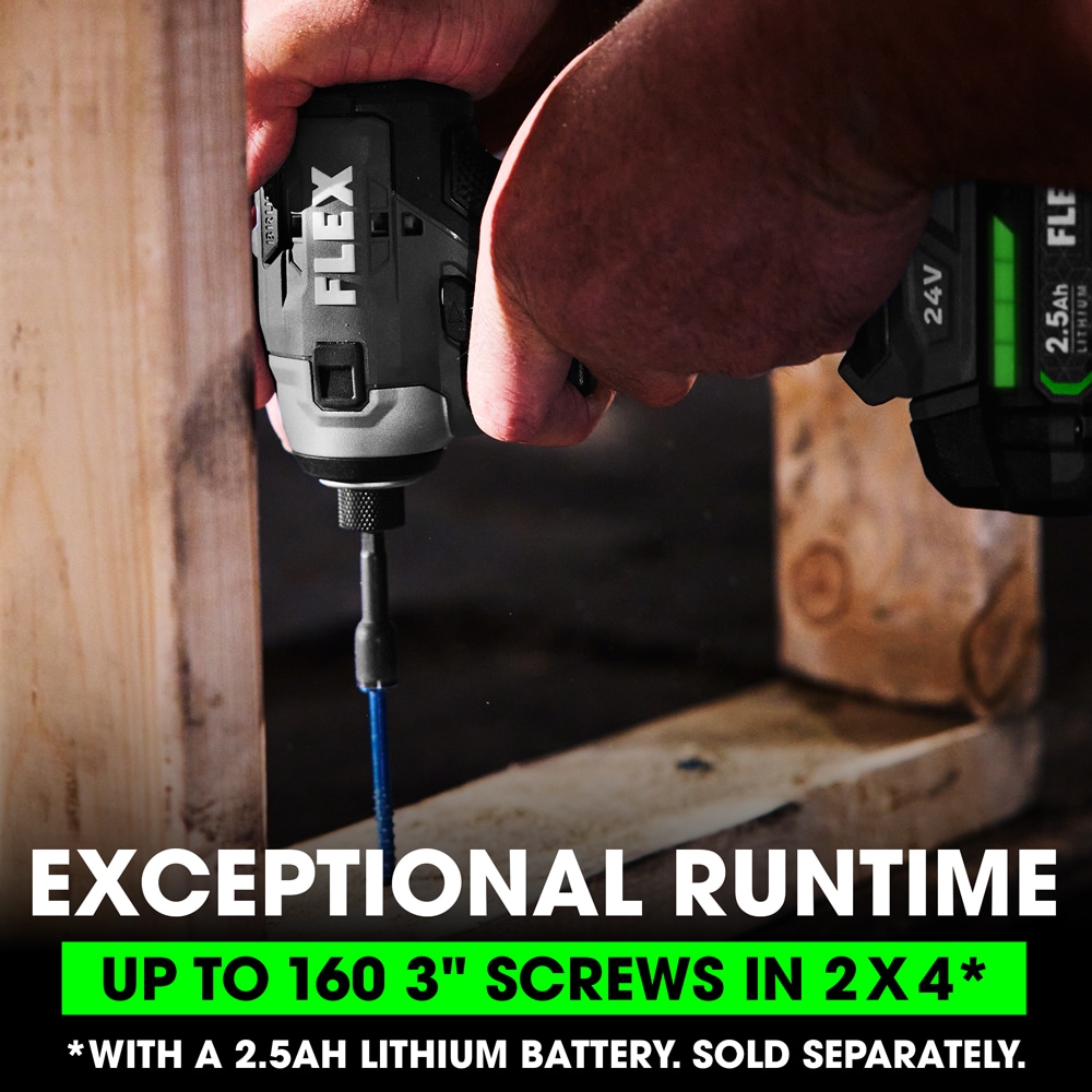 FLEX 24-volt 1/4-in Brushless Impact Driver inalambrico (Batería y Cargador no incluidos) FX1351-Z