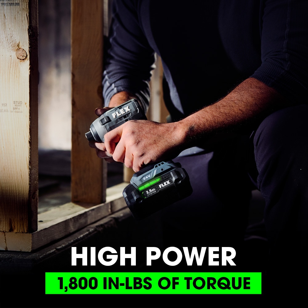 FLEX 24-volt 1/4-in Brushless Impact Driver inalambrico (Batería y Cargador no incluidos) FX1351-Z