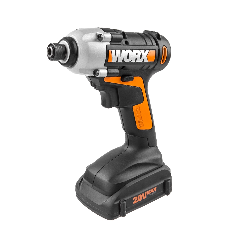 Atornillador de Impacto Inalámbrico WORX Power Share de 20 voltios máx. con batería y cargador incluidos WX291L