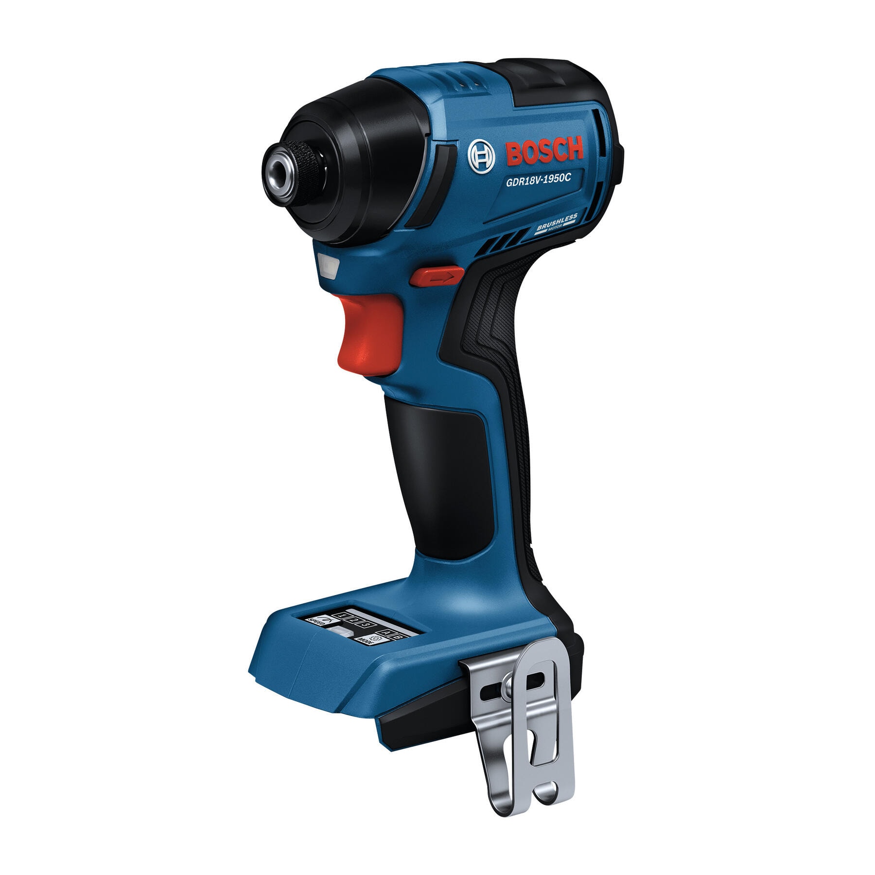 Bosch 1/4-in Llave de Impacto Inalámbrica sin Escobillas (Batería no incluida y Cargador no incluido) GDR18V-1950CN