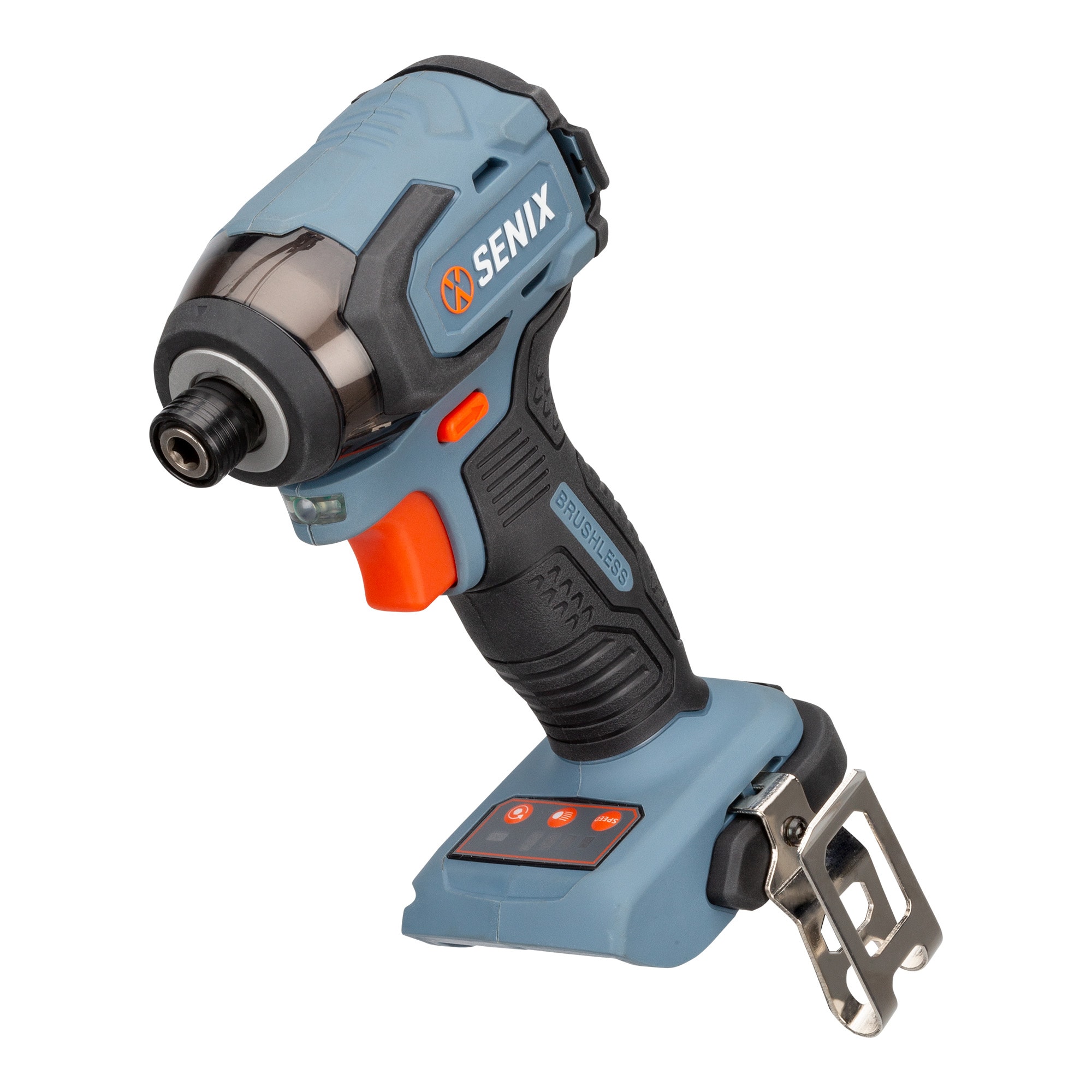 Impact Driver Inalámbrico sin Escobillas SENIX X2 de 20 voltios y 1/4 pulgadas (Batería y Cargador no incluidos) PDIX2-M2-0