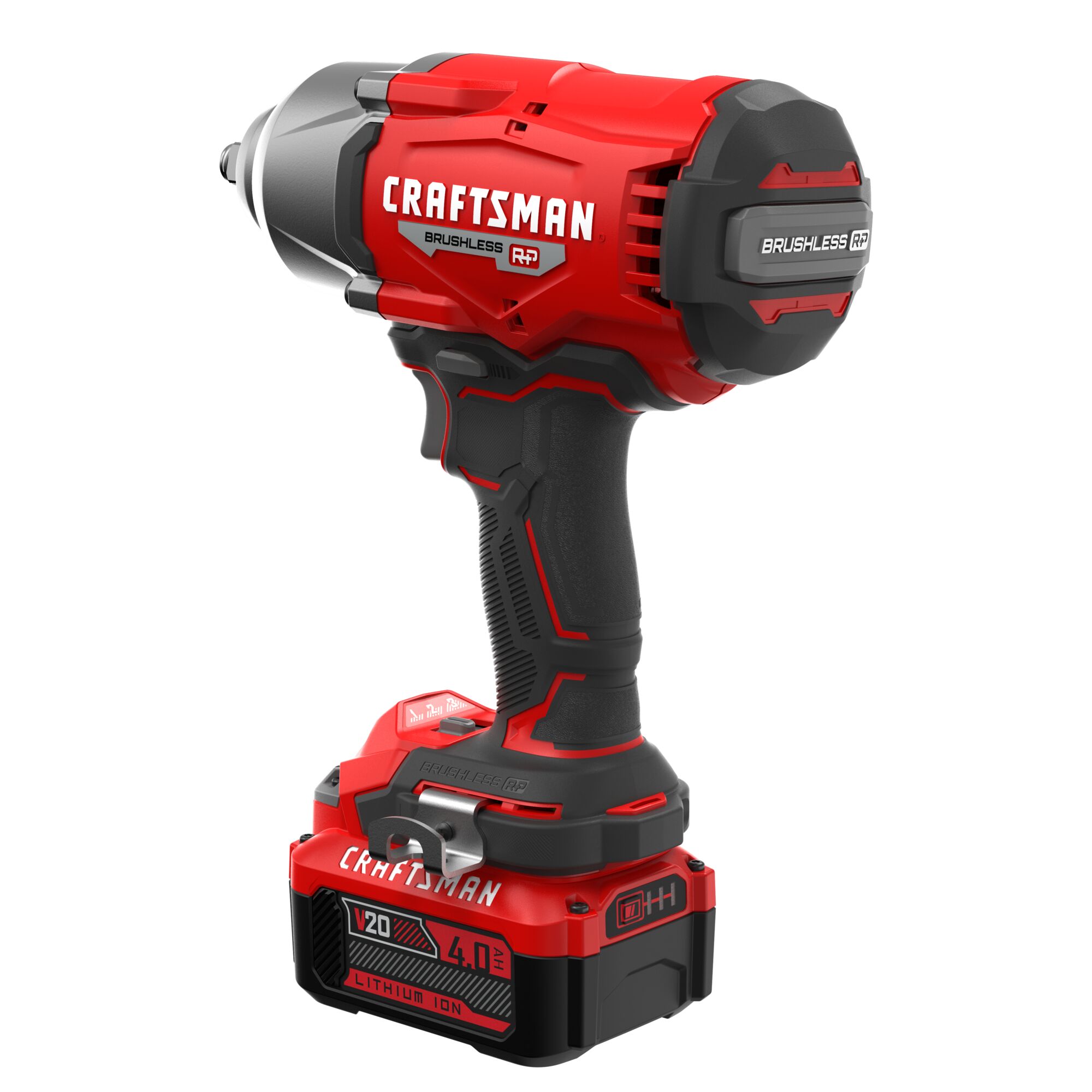 Llave de impacto inalámbrica CRAFTSMAN V20 RP de 20 voltios con velocidad variable máxima y sin escobillas de 1/2 pulgadas (batería incluida) CMCF940M1