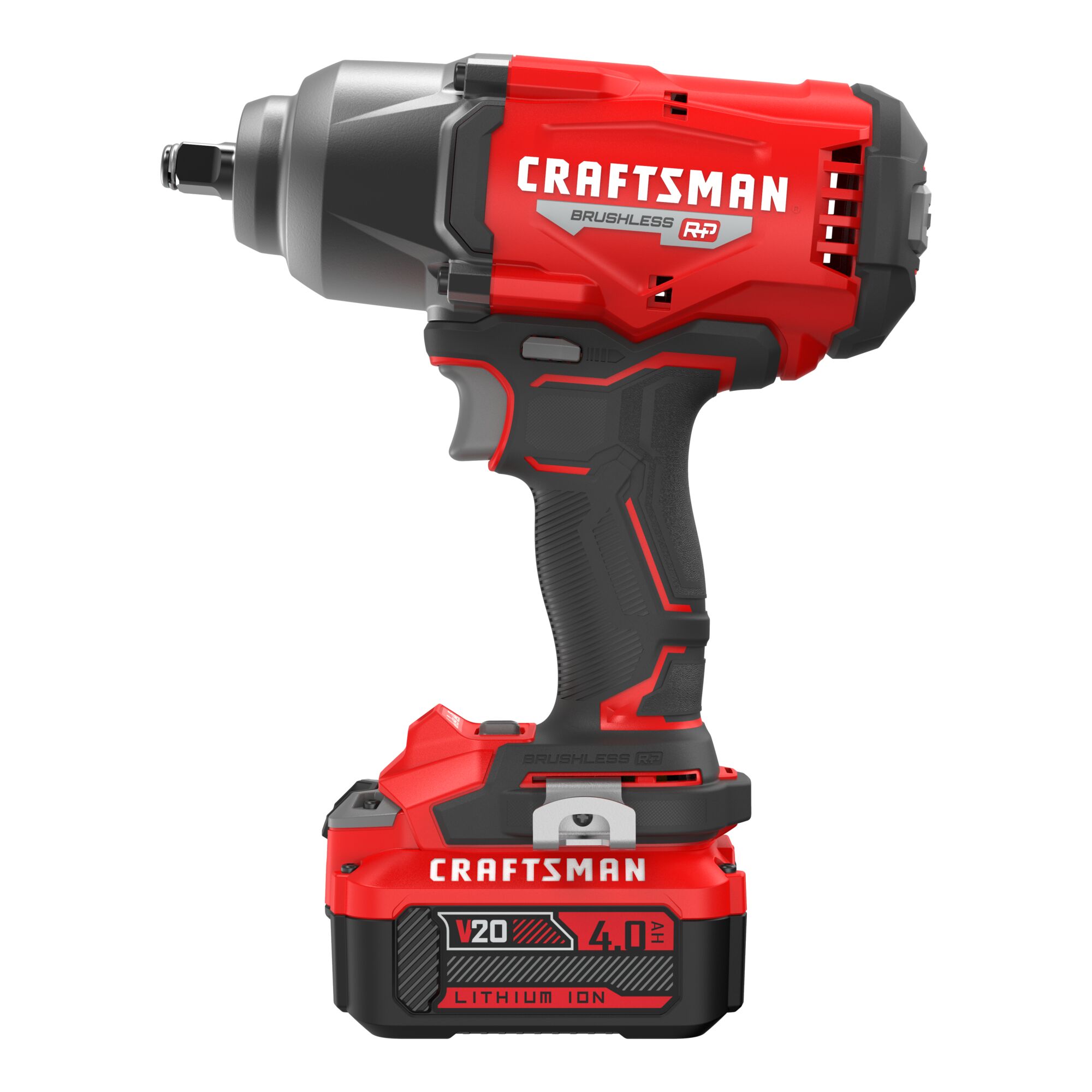 Llave de impacto inalámbrica CRAFTSMAN V20 RP de 20 voltios con velocidad variable máxima y sin escobillas de 1/2 pulgadas (batería incluida) CMCF940M1