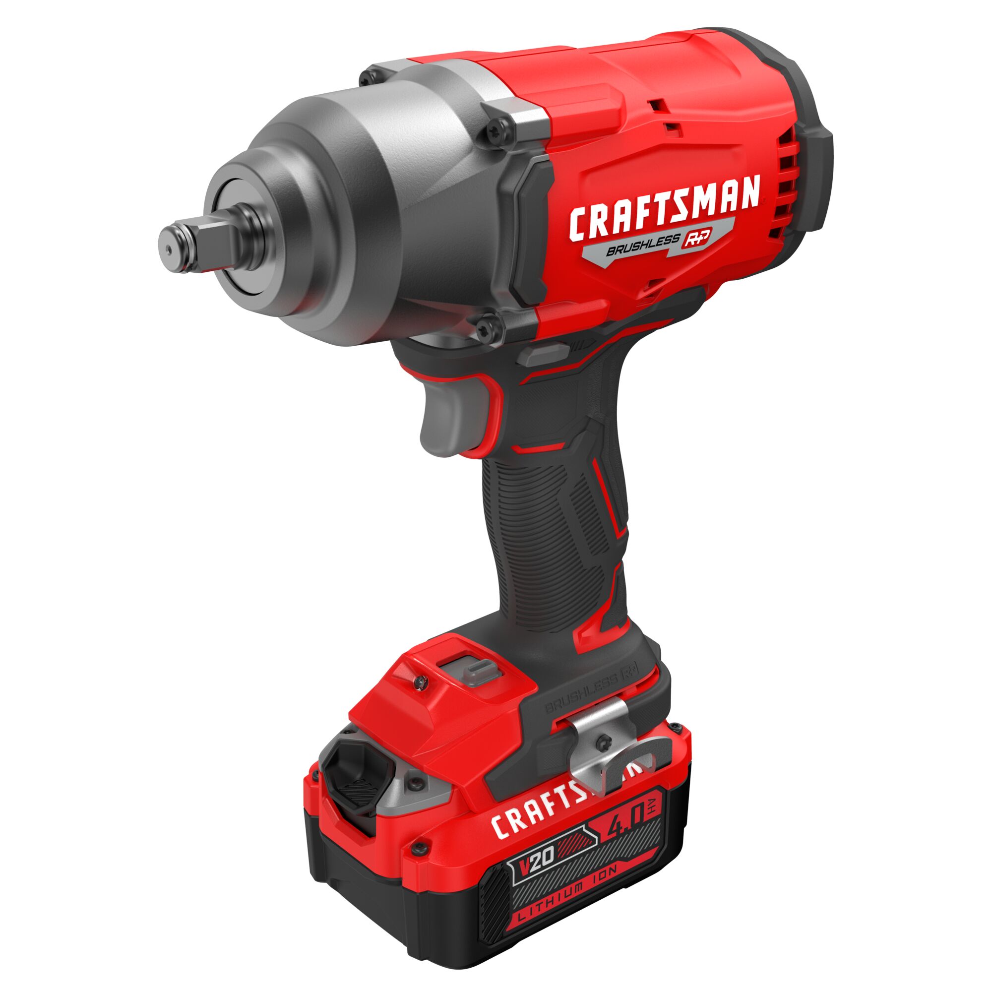 Llave de impacto inalámbrica CRAFTSMAN V20 RP de 20 voltios con velocidad variable máxima y sin escobillas de 1/2 pulgadas (batería incluida) CMCF940M1