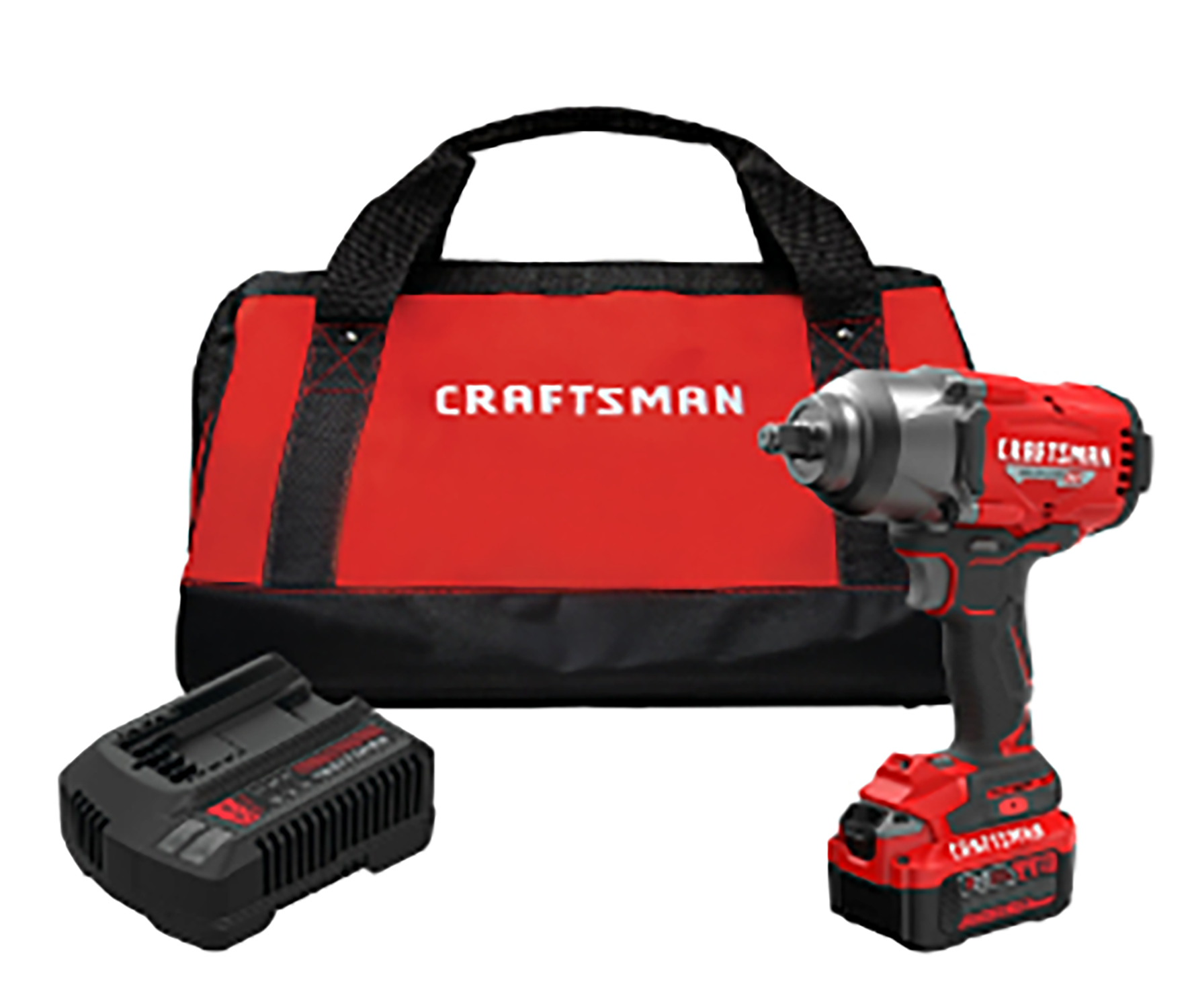 Llave de impacto inalámbrica CRAFTSMAN V20 RP de 20 voltios con velocidad variable máxima y sin escobillas de 1/2 pulgadas (batería incluida) CMCF940M1