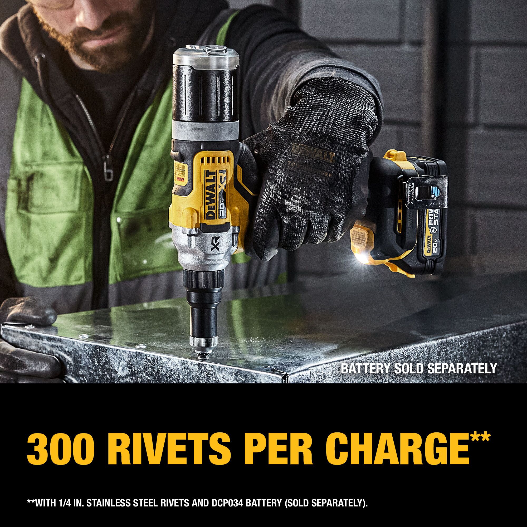 Herramienta para remaches DEWALT 20V 1/4-In (Desnuda) DCF414B