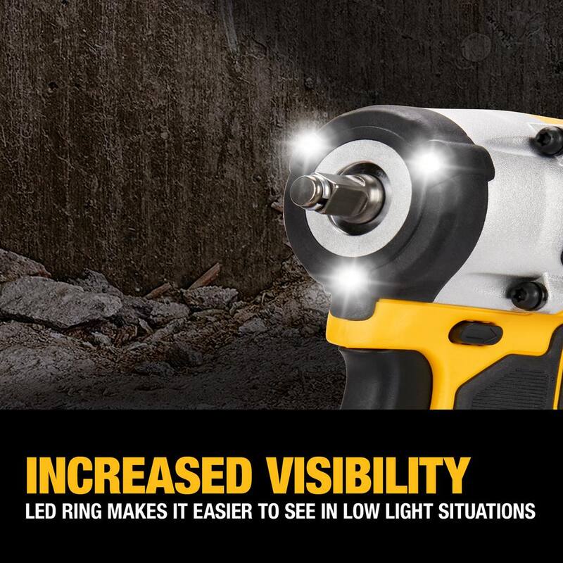 Rotomartillo/taladro inalámbrico sin escobillas DEWALT 20V MAX de 1/2 pulgadas y llave de impacto inalámbrica sin escobillas ATOMIC de 3/8 pulgadas (solo herramientas) - DCD999BWDCF923B
