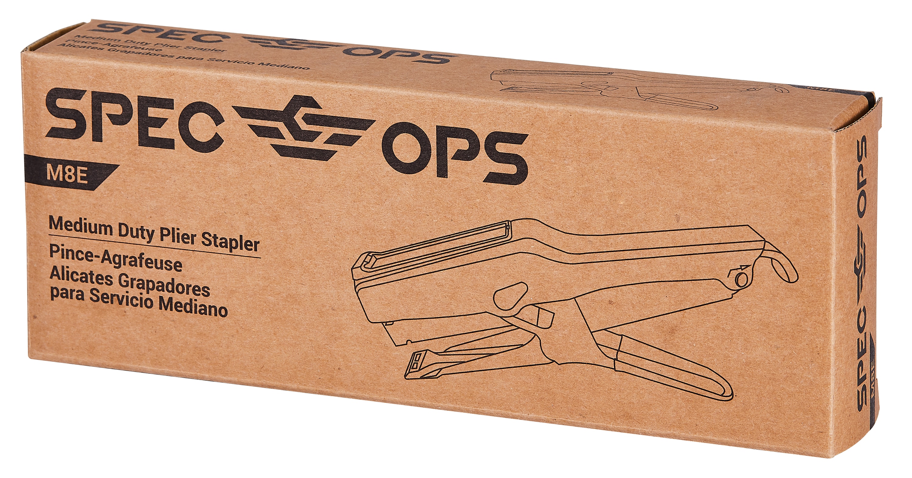 Grapas de 45 hojas resistentes Spec Ops Tools, grapadora de alicate mediano, grapadora manual M8E