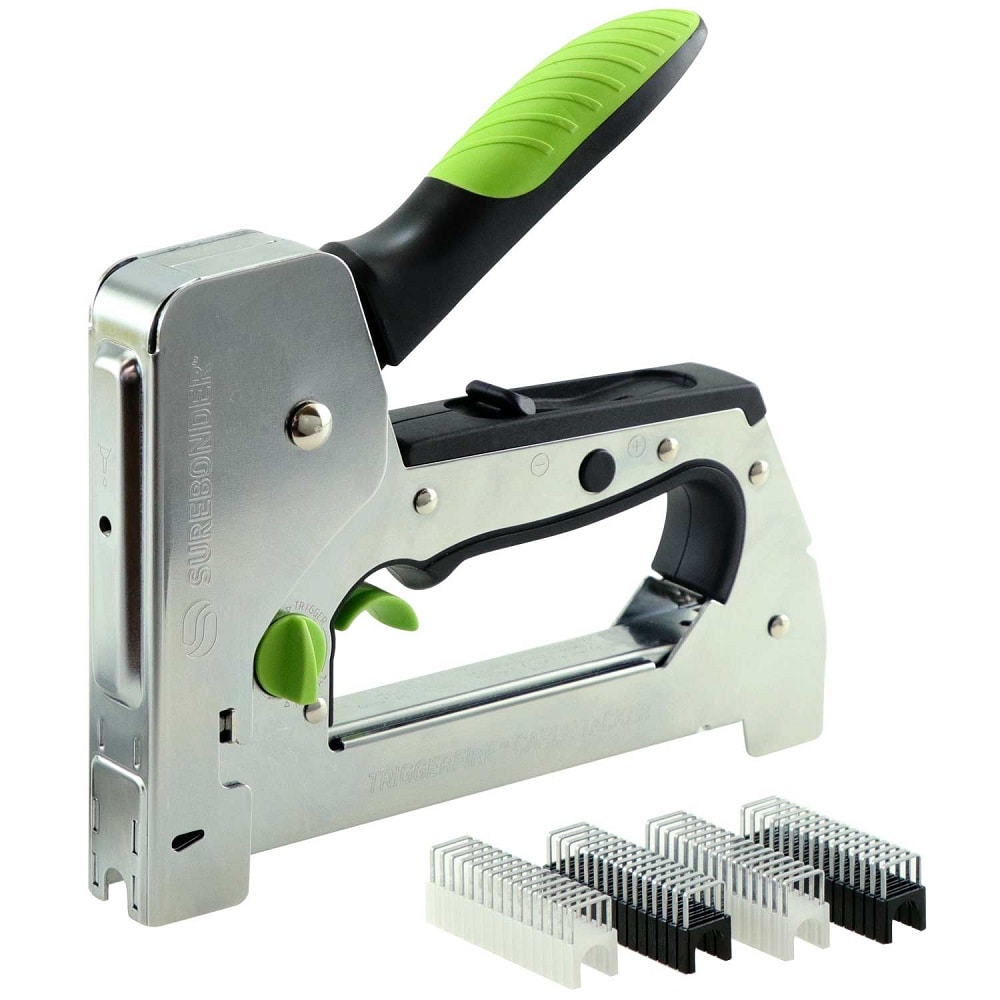 Pistola de grapas manual SUREBONDER TriggerFire Heavy Duty, aislada, de corona estrecha 5659KIT