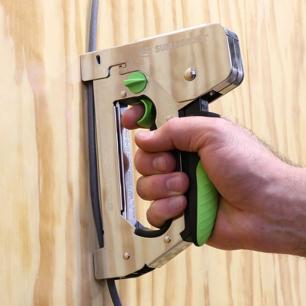Pistola de grapas manual SUREBONDER TriggerFire Heavy Duty, aislada, de corona estrecha 5659KIT