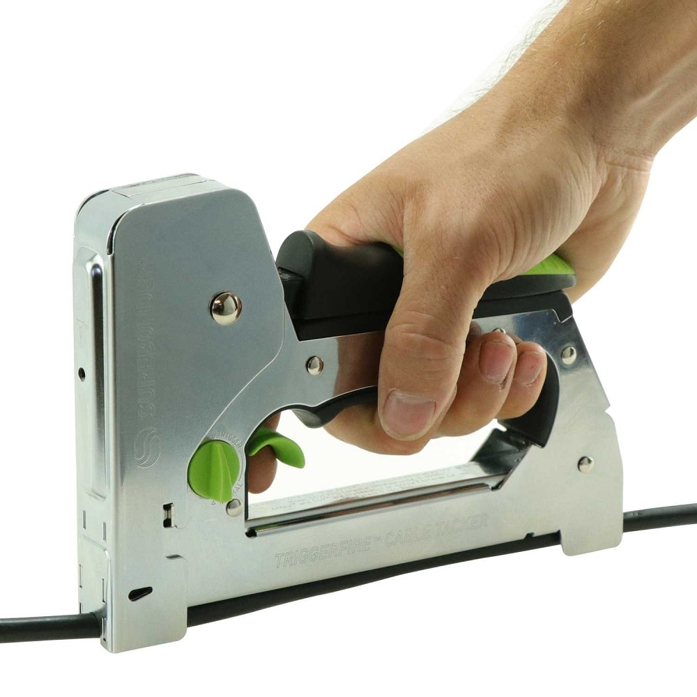 Pistola de grapas manual SUREBONDER TriggerFire Heavy Duty, aislada, de corona estrecha 5659KIT