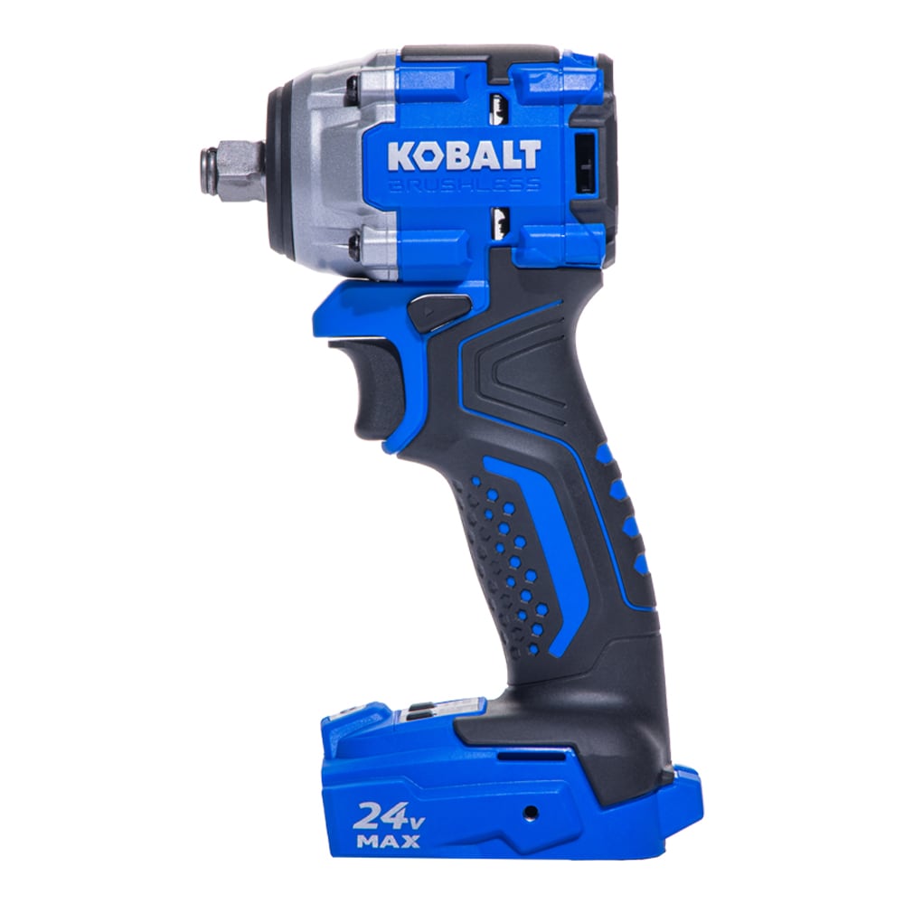 Llave de Impacto Inalámbrica Kobalt de 24 voltios con Velocidad Variable y Tecnología Sin Escobillas de 1/2 pulgadas KCIW 224B-03