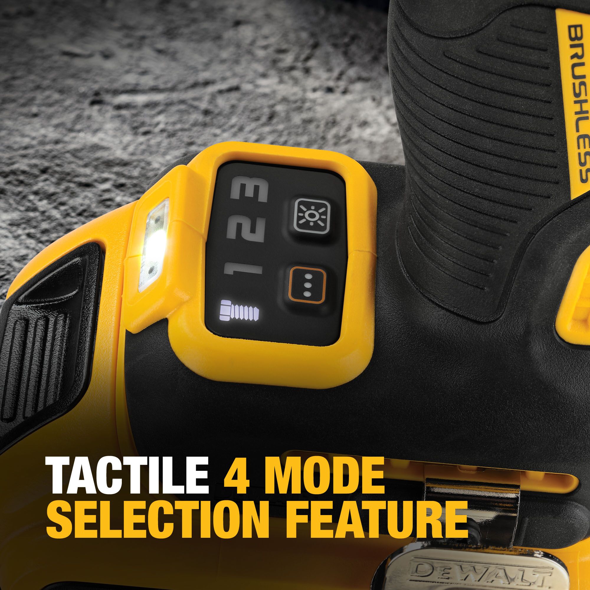 Llave de impacto inalámbrica DEWALT XR 20 voltios con control de velocidad variable y motor sin escobillas de 1/2 pulgada (Incluye batería) DCF891Q1