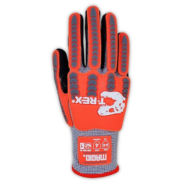 Guantes recubiertos Magid, Nivel de corte A4, Sal y pimienta, XL - TRX443XL