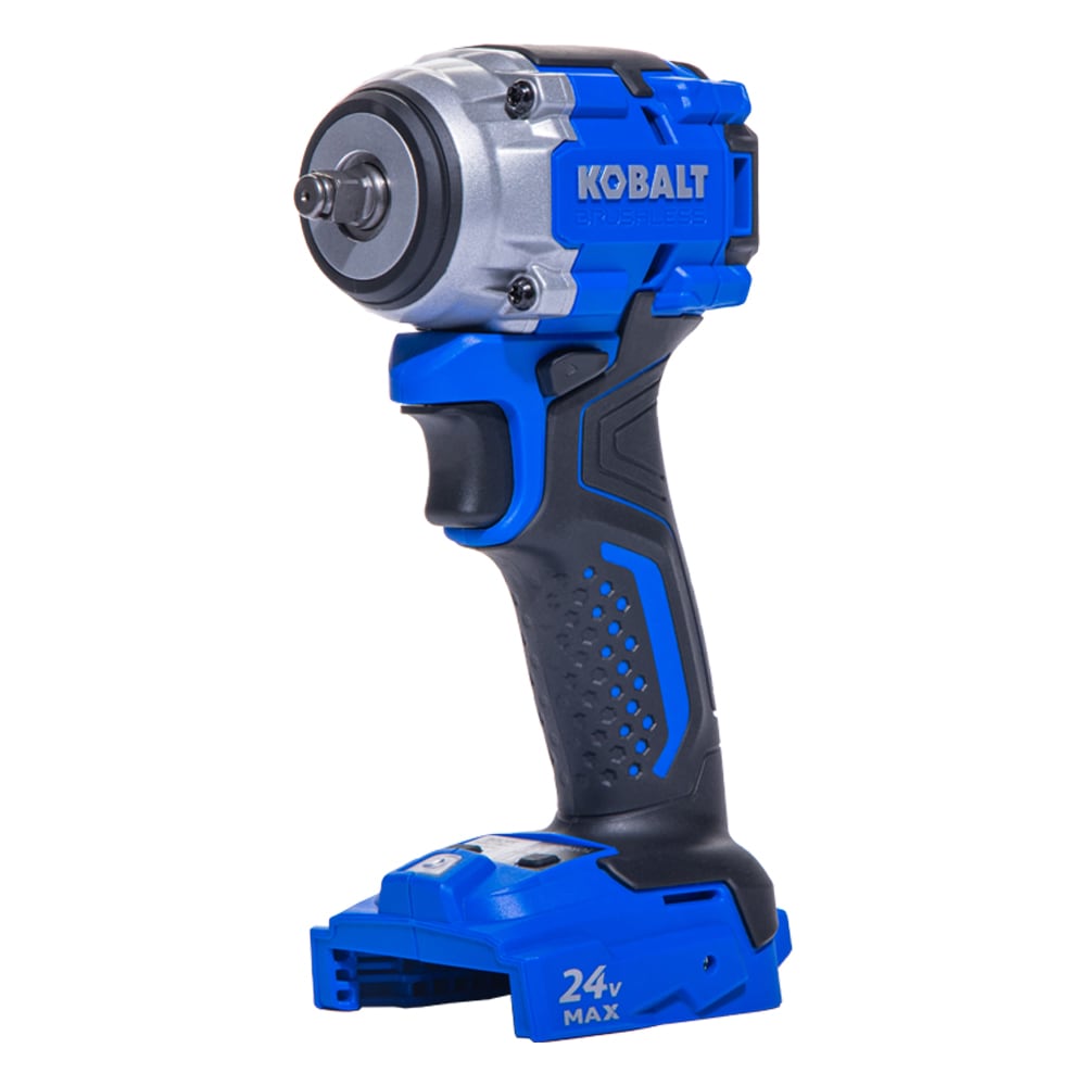 Llave de Impacto Inalámbrica Kobalt de 24 voltios con Variación de Velocidad sin Escobillas de 3/8 pulgadas (solo herramienta sin accesorios) KCIW 324B-03