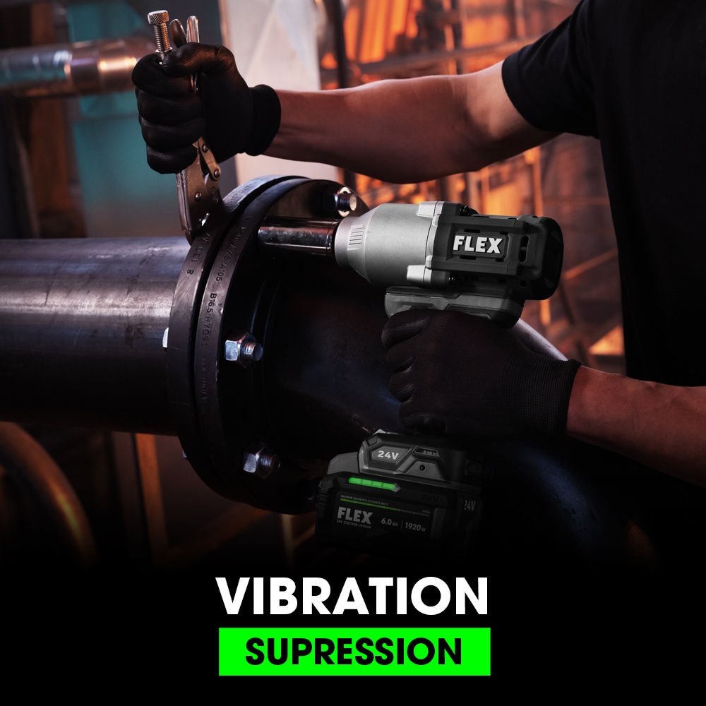 Llave de impacto inalámbrica de 24 voltios con velocidad variable y sin escobillas de 1/2 pulgadas (batería incluida) FX1471-1H